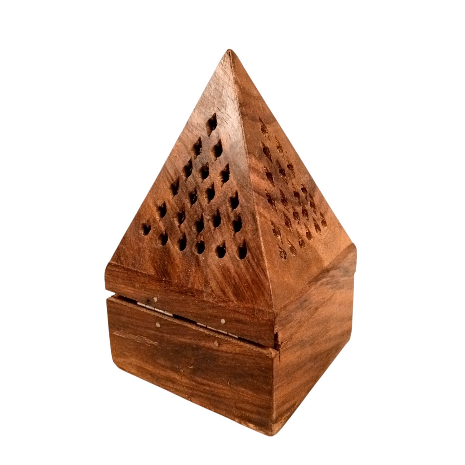 Agarbatti Incense Holder Box & Dhoop Stand | Wooden Sambrani | Ash Catcher Dhup Dani - For Temple, Pooja Room Décor, Puja Item for Home & Mandir - 5 Inch (Pack Of 2) - Apkamart