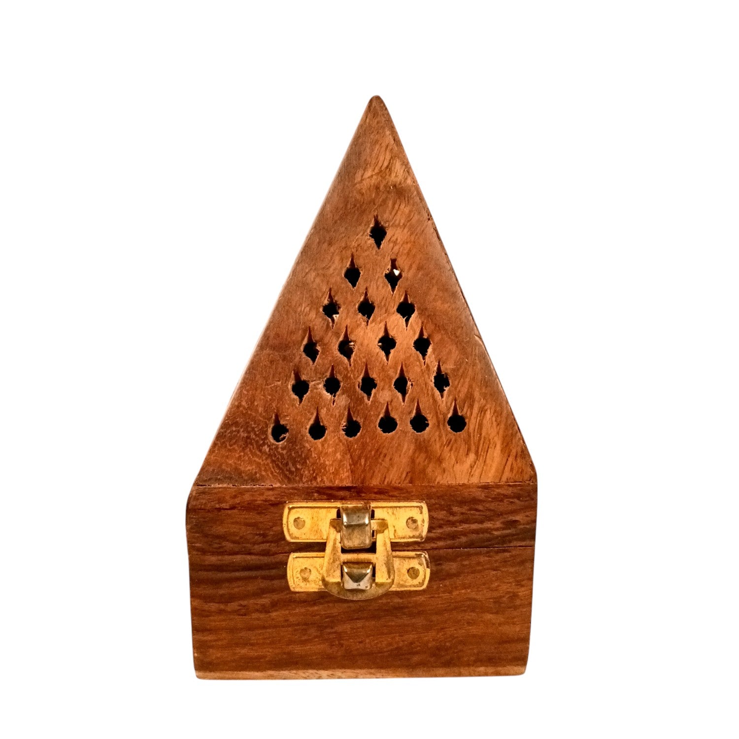 Agarbatti Incense Holder Box & Dhoop Stand | Wooden Sambrani | Ash Catcher Dhup Dani - For Temple, Pooja Room Décor, Puja Item for Home & Mandir - 5 Inch (Pack Of 2) - Apkamart