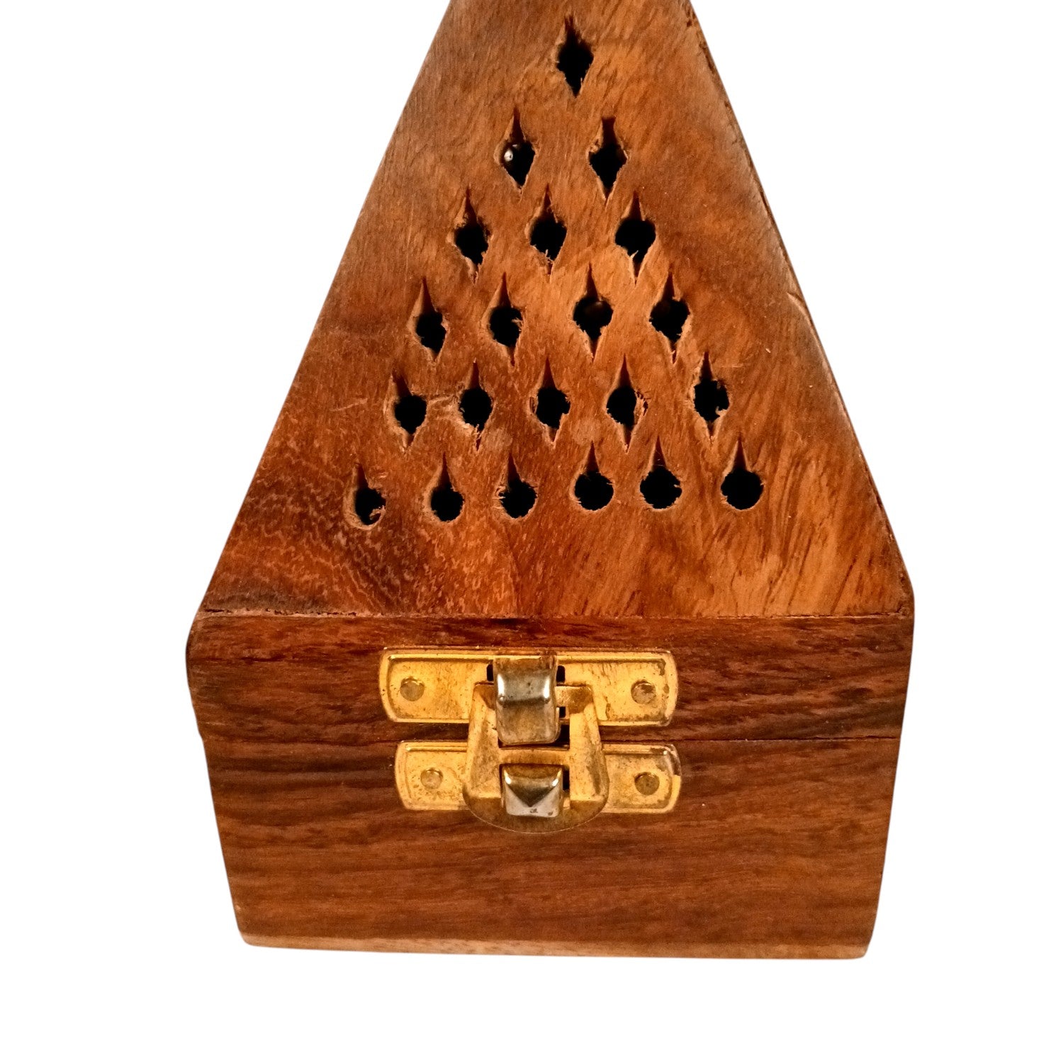 Agarbatti Incense Holder Box & Dhoop Stand | Wooden Sambrani | Ash Catcher Dhup Dani - For Temple, Pooja Room Décor, Puja Item for Home & Mandir - 5 Inch (Pack Of 2) - Apkamart