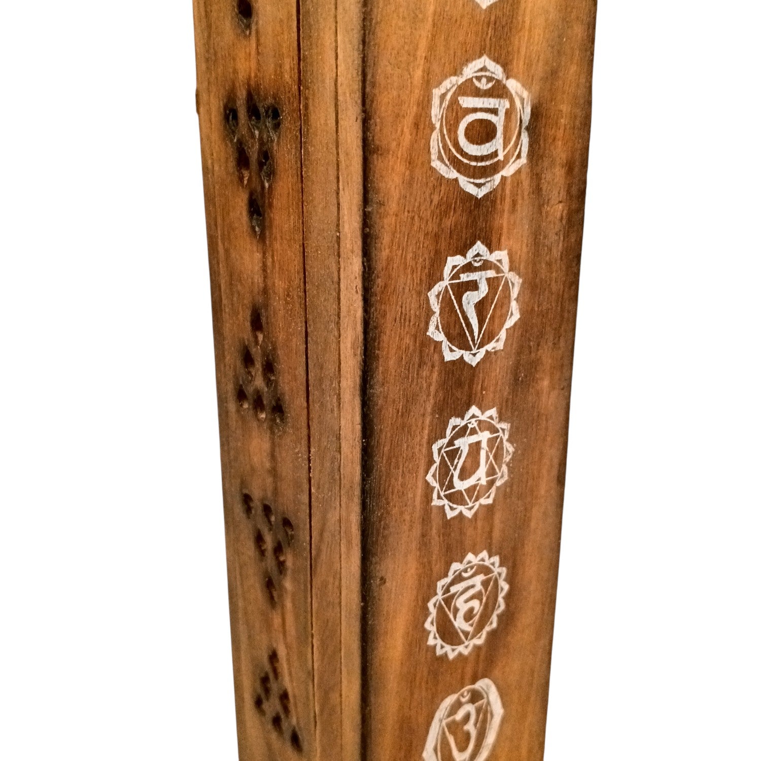 Agarbatti Incense Holder Box & Dhoop Stand | Wooden Sambrani | Ash Catcher Dhup Dani - For Temple, Pooja Room Décor, Puja Item for Home & Mandir - 12 Inch - Apkamart