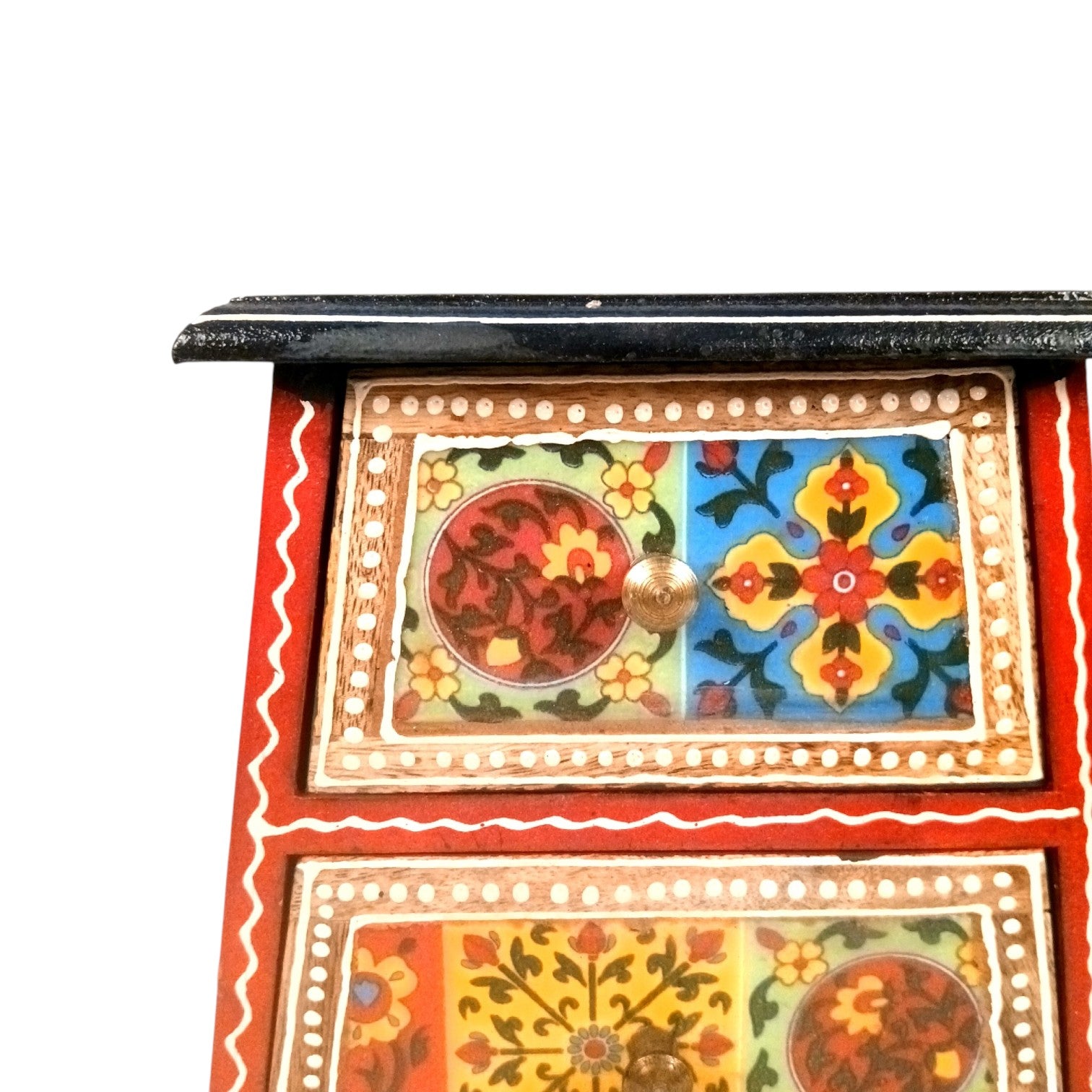 Jewellery Box With 3 Drawers For Dressing Table - 10 Inch - Apkamart
