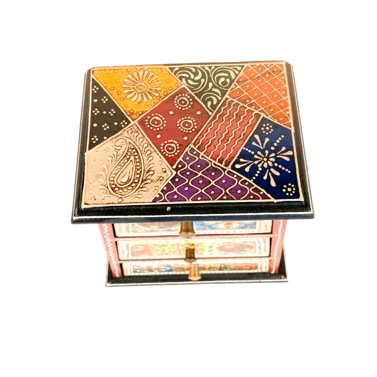 Jewellery Box With 3 Drawers For Dressing Table - 10 Inch - Apkamart