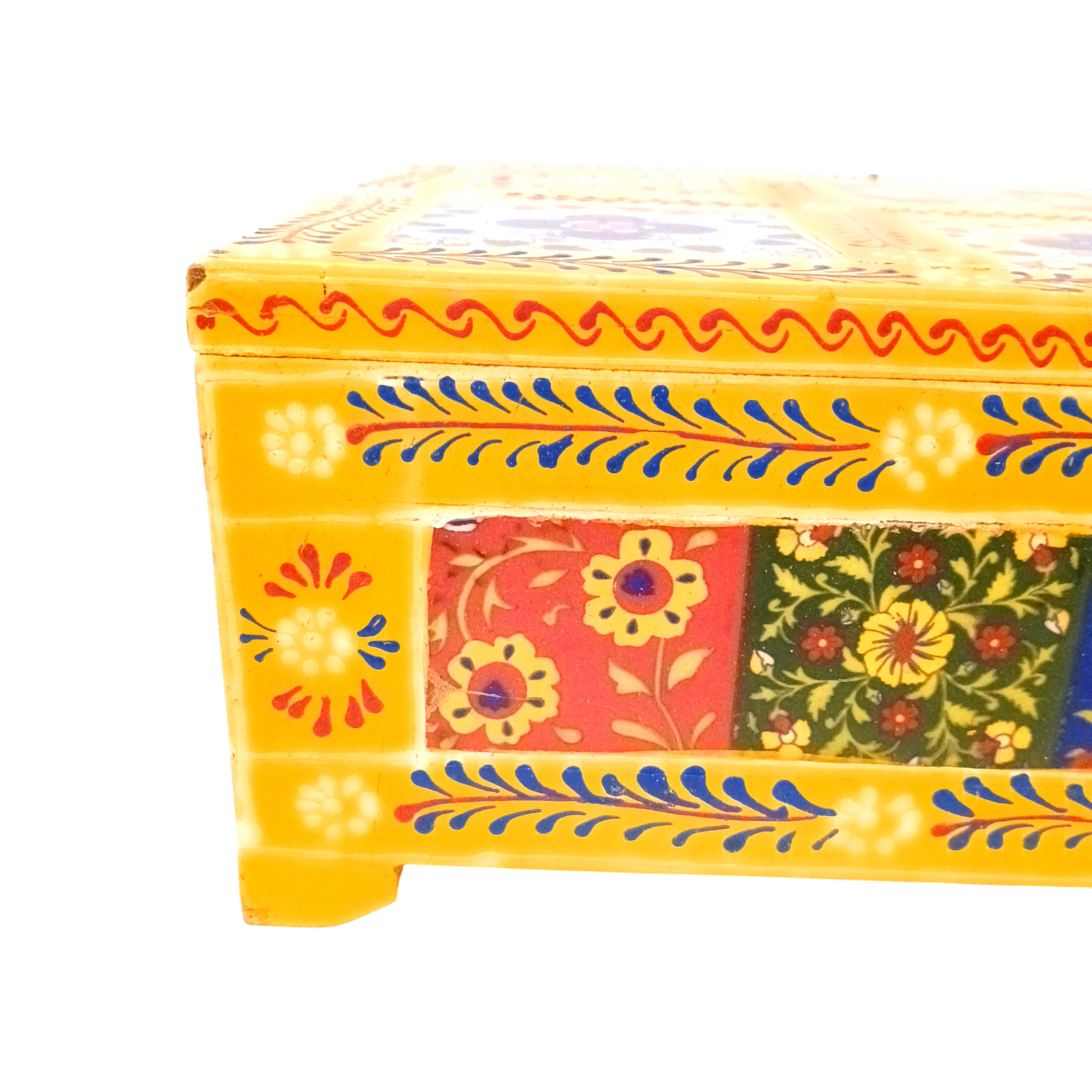 Handcrafted Wooden Box for Dry Fruits, Supari & Jewellery | Decorative Storage Box | Multipurpose Organizer for Gifting, Festive & Home Decor - 8 Inch - Apkamart