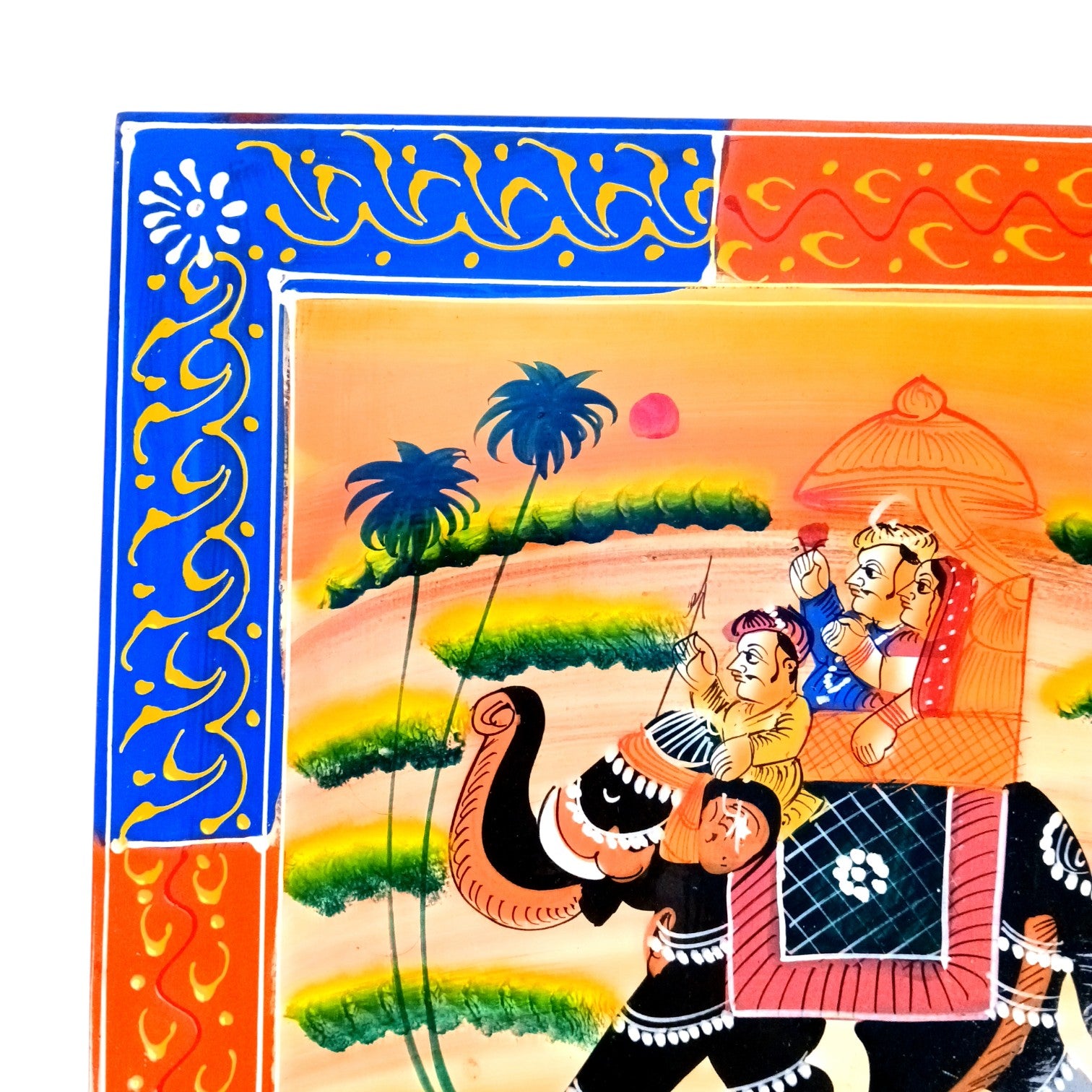 Jewellery Box with Elephant Design | Handcrafted Decorative Storage Box for Jewellery, Keepsakes & Gifting | Traditional Wooden Organizer for Home Decor - 12 Inch - Apkamart