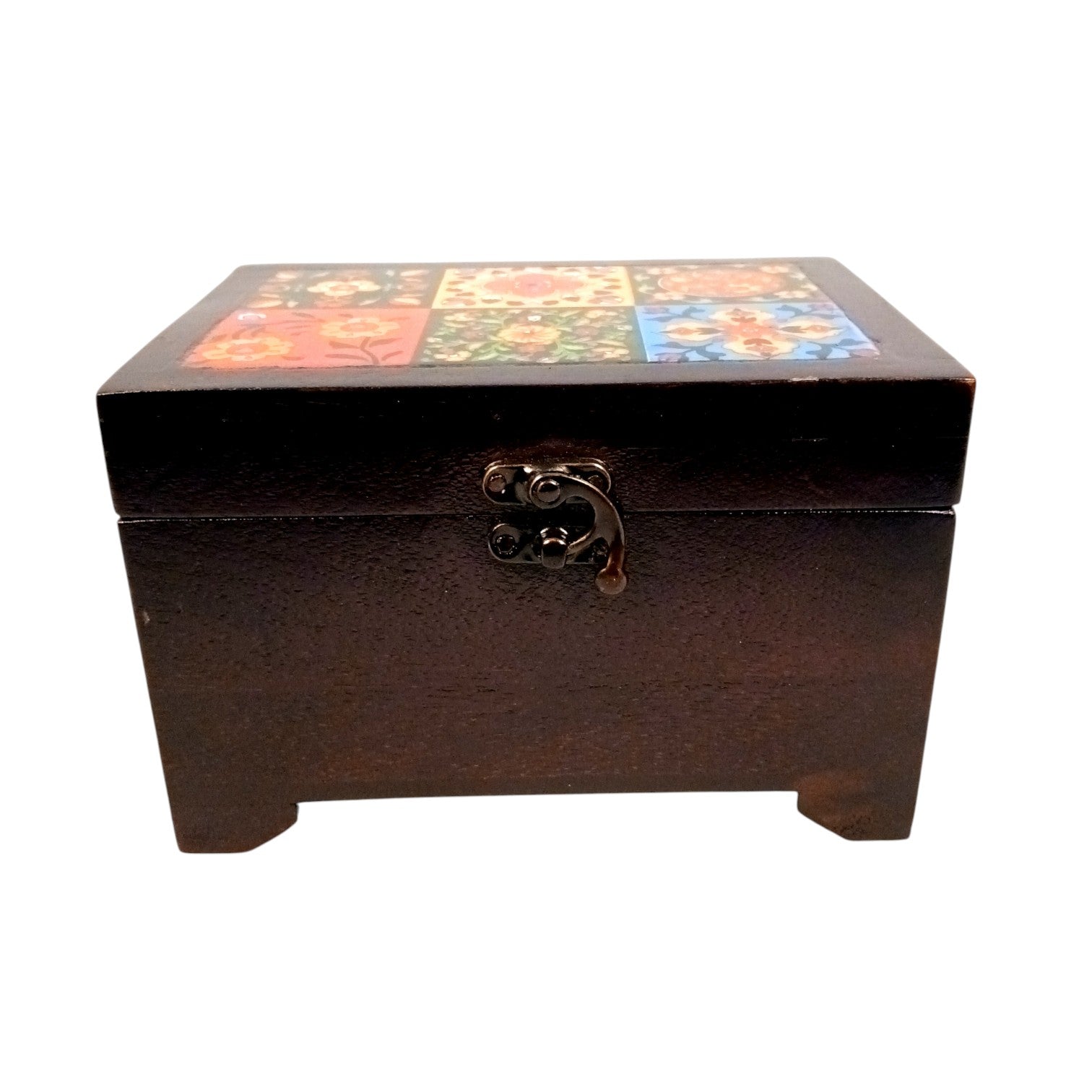 Wooden Jewellery Box | Handcrafted Storage Box | Wooden Jewelry Organizer | Trinket Box for Rings, Earrings, Necklaces | Multipurpose Box| Home Decor & Gift Item - 7 Inch - Apkamart