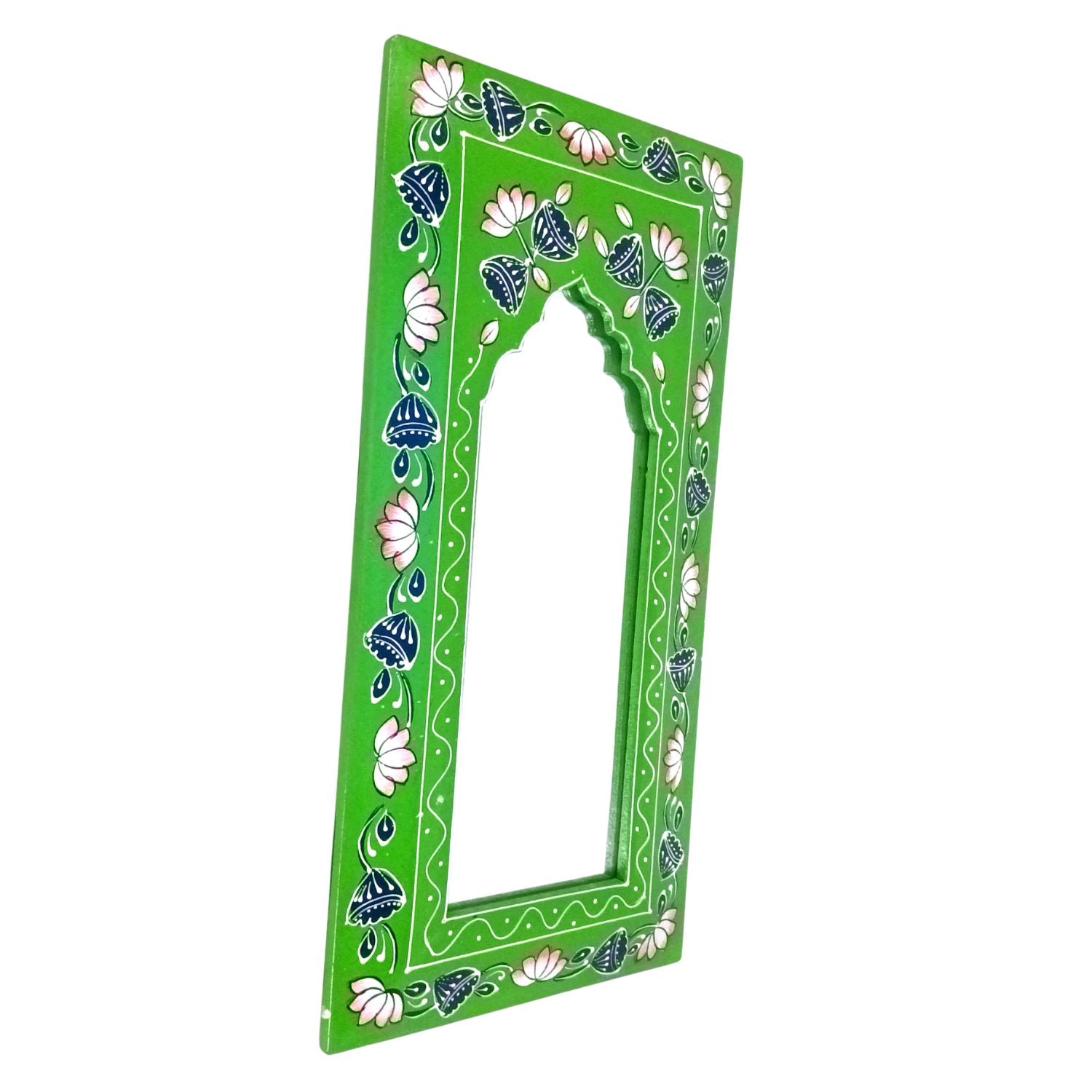Wooden Jharokha Mirror Frame | Rajasthani Wall Decor - 18 Inch | Set of 2 - Apkamart