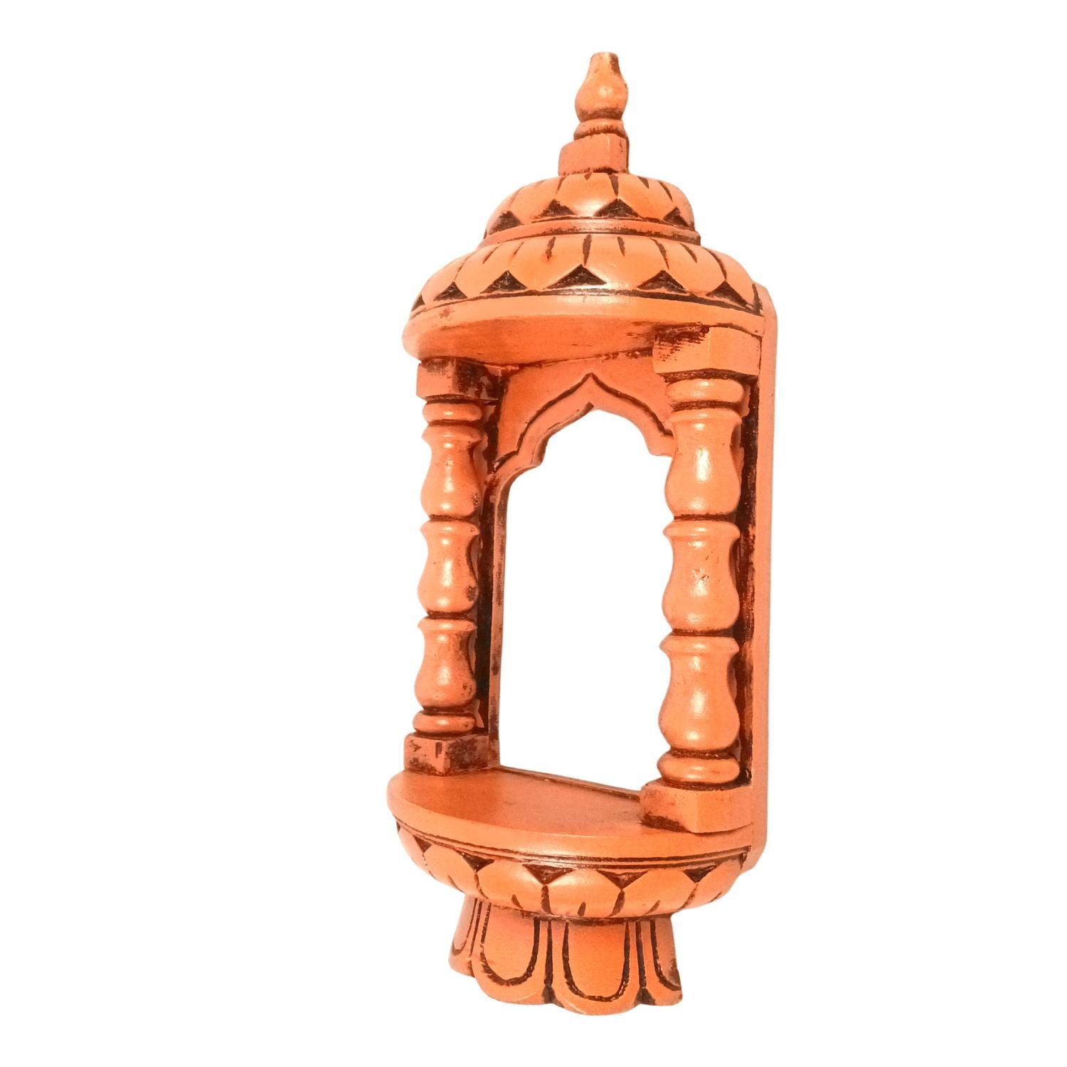 Wooden Jharokha Frame | Rajasthani Wall Decor - 14 inch-Apkamart
