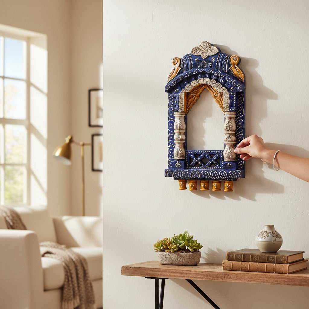 Jharokha Wall Hanging for Living Room – 17 Inch - Apkamart
