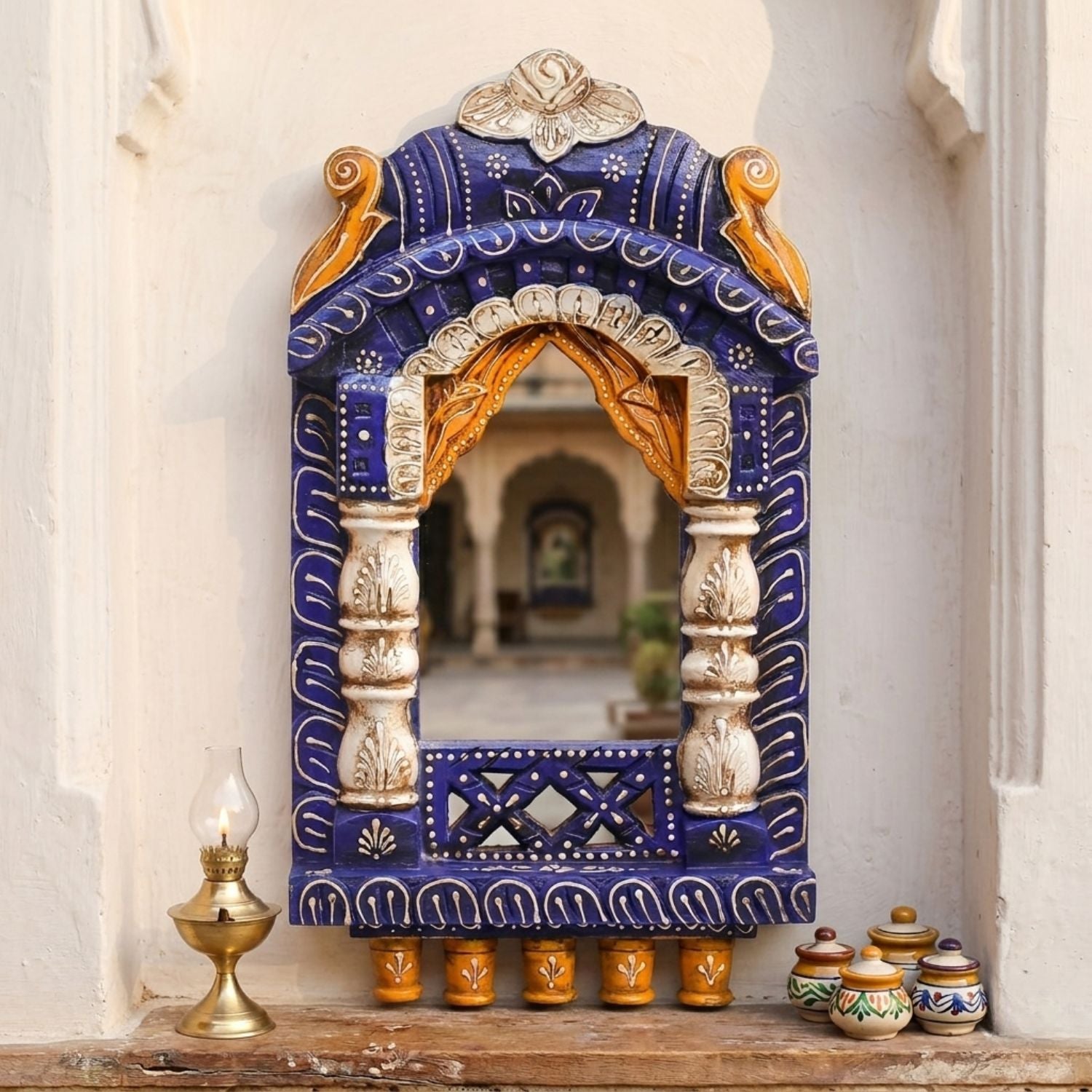 Jharokha Wall Hanging for Living Room – 17 Inch - Apkamart