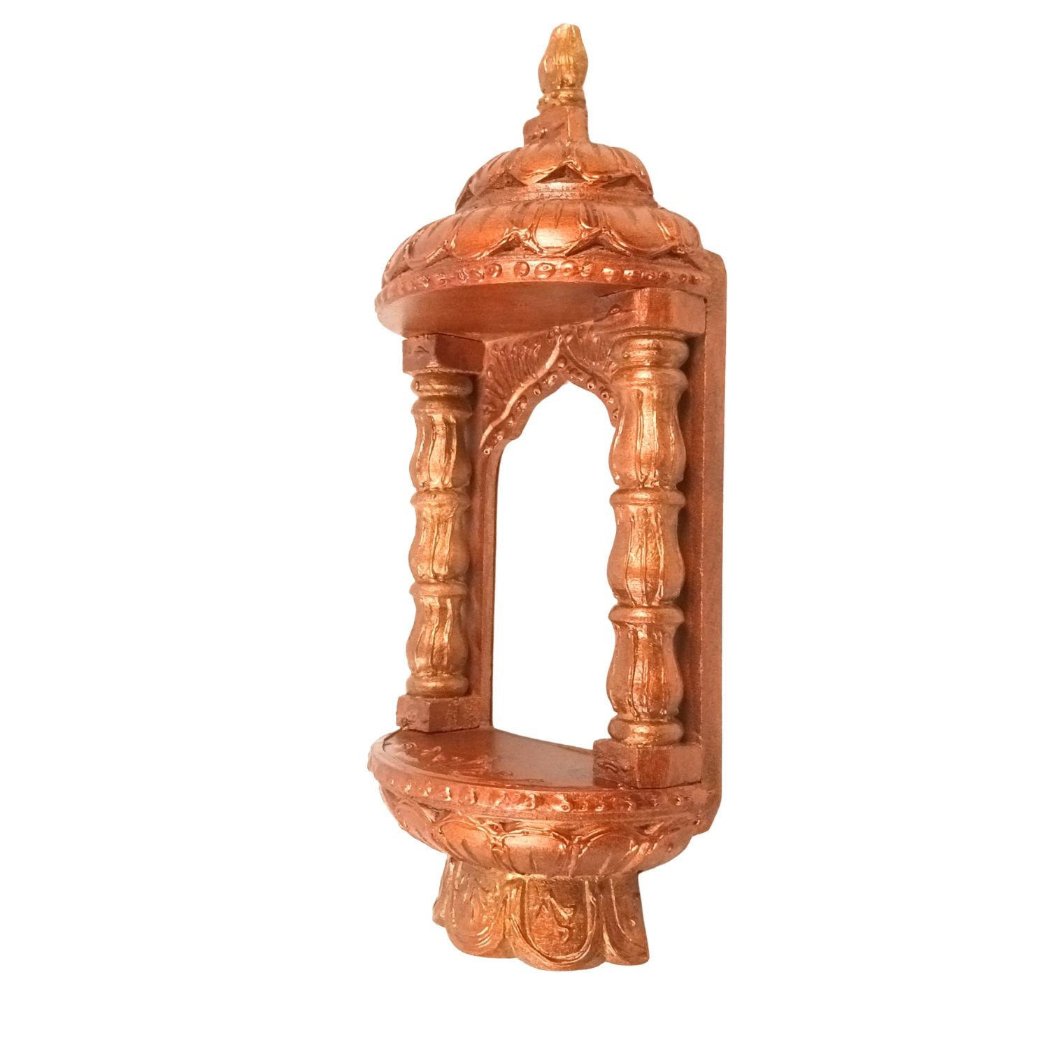 Wooden Jharokha Frame | Rajasthani Wall Decor - 14 inch-Apkamart