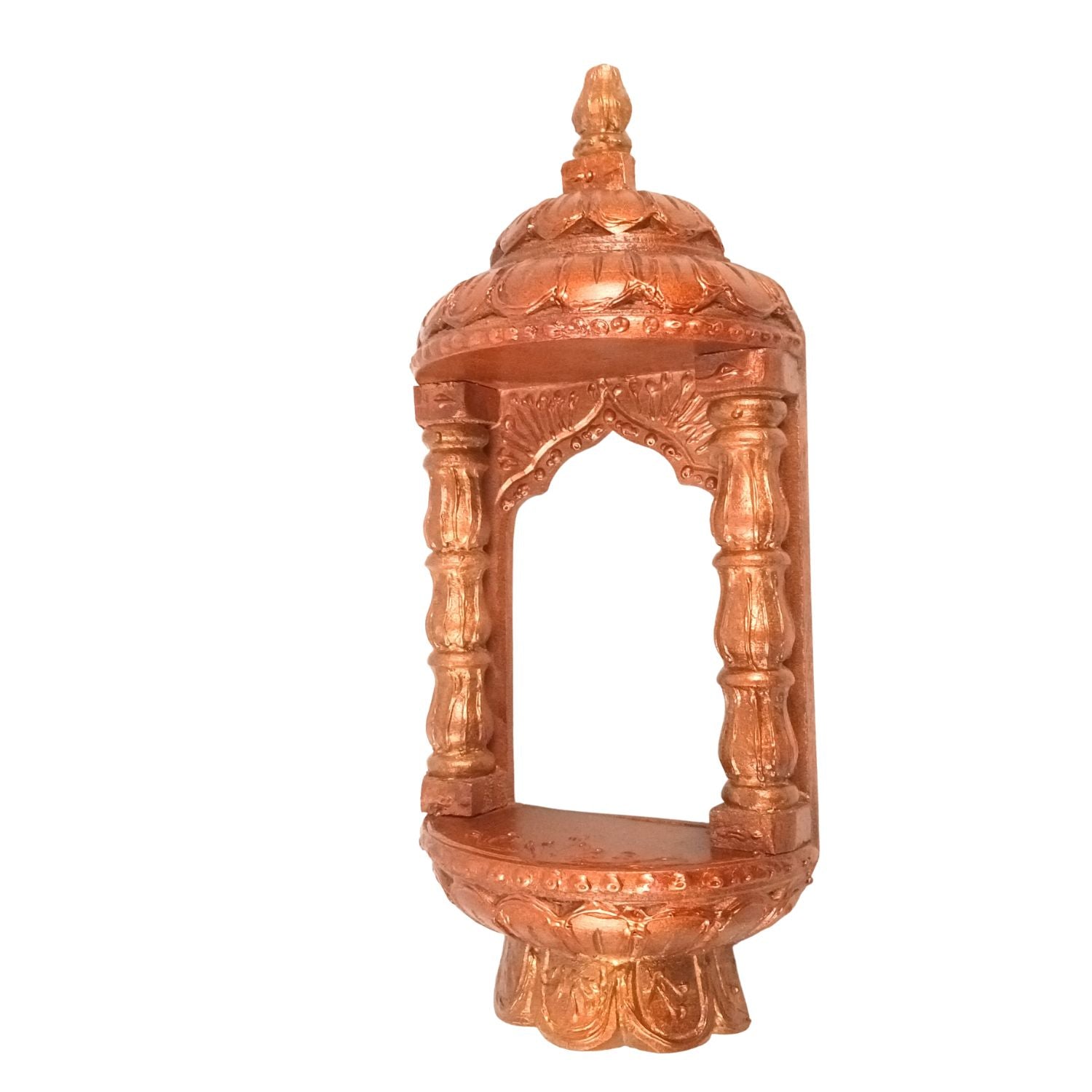 Wooden Jharokha Frame | Rajasthani Wall Decor - 14 inch-Apkamart