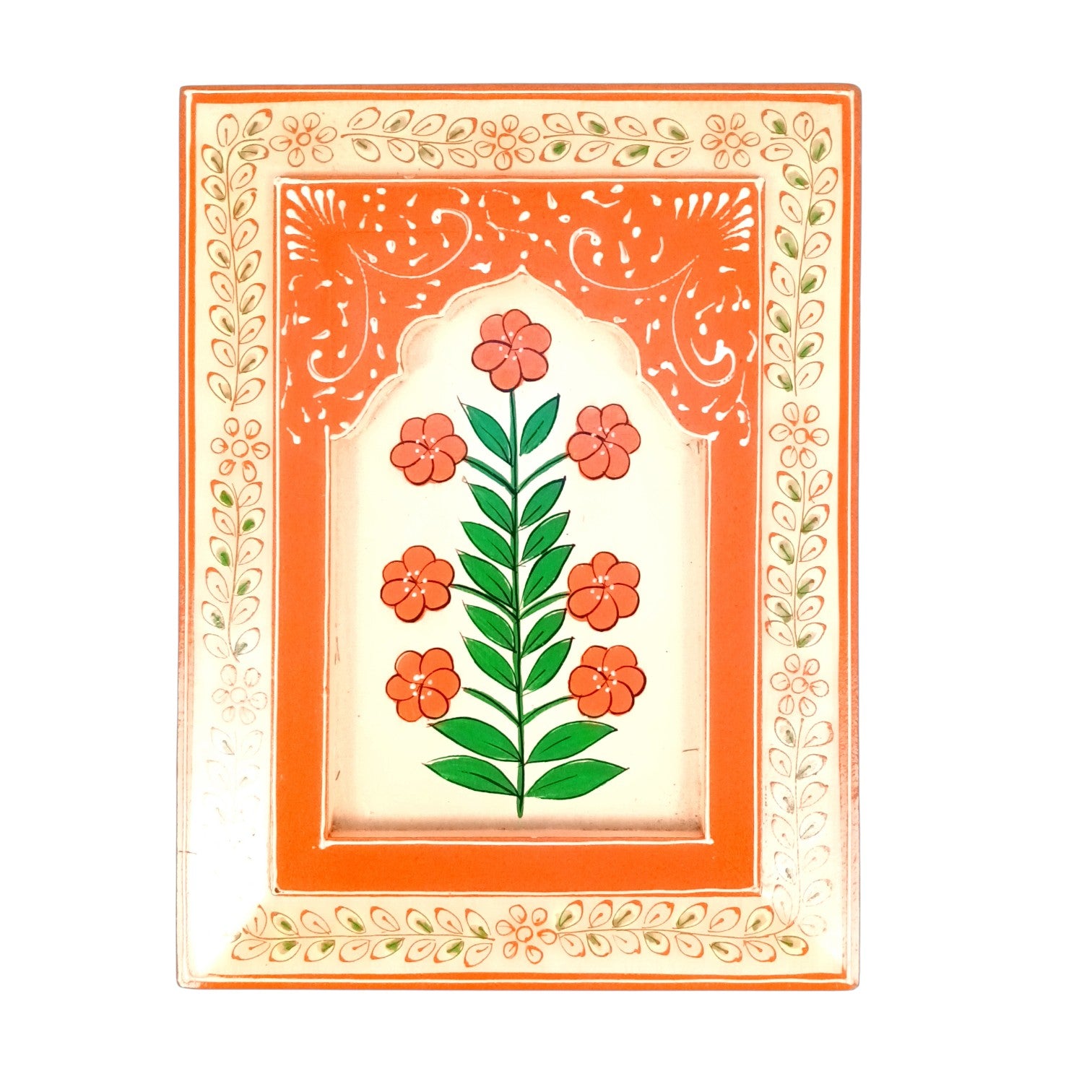 Handcrafted Wooden Painting Frame | Decorative Wall Hanging for Home & Living Room Decor | Wooden Art Frame | Traditional Wall Art - 12 Inch (Pack Of 2) - Apkamart