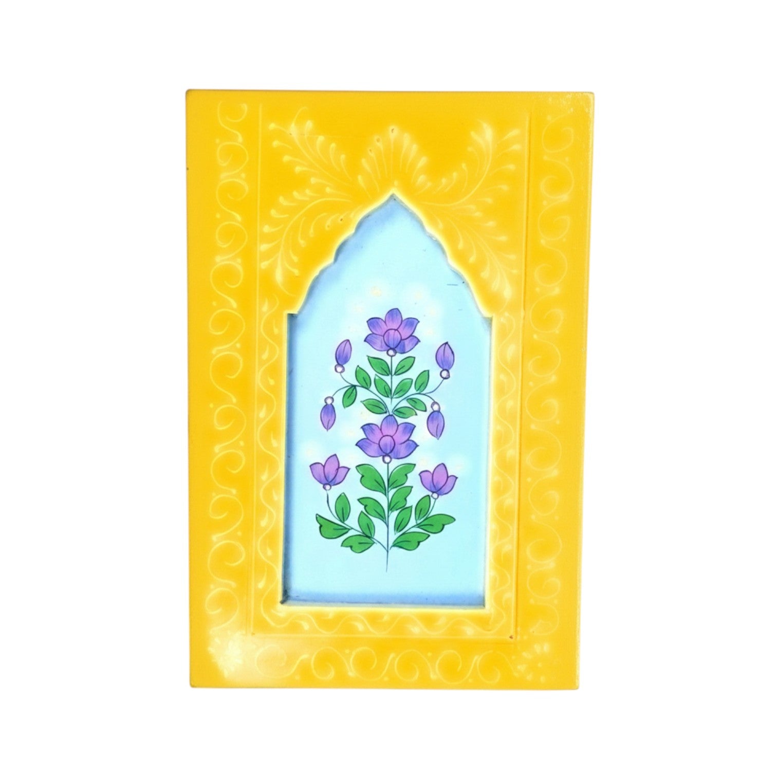 Handcrafted Wooden Painting Frame | Decorative Wall Hanging Photo Frame for Home & Living Room Décor | Wooden Art Frame | Traditional Wall Art - 15 Inch (pack Of 2) - Apkamart