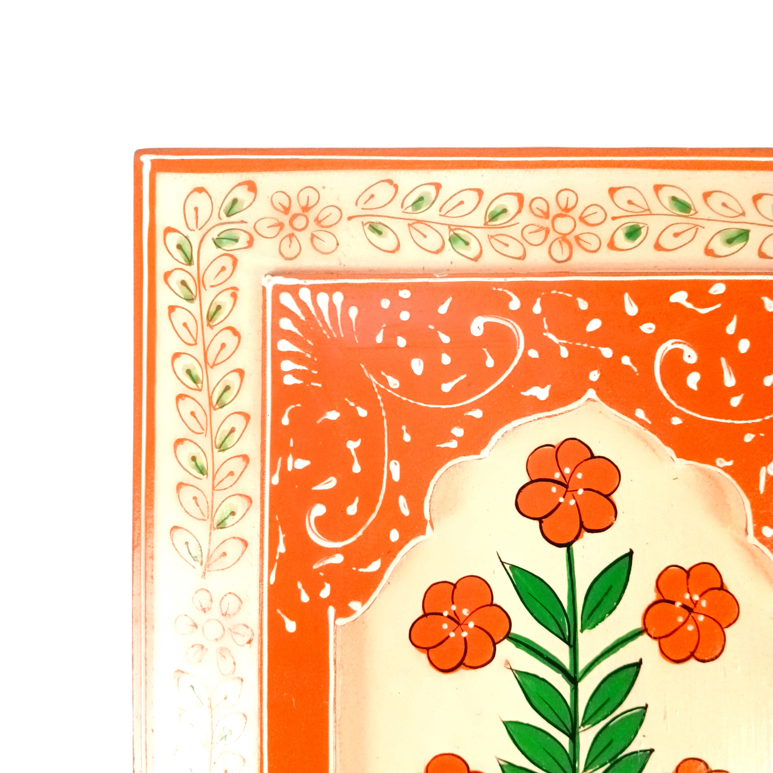 Handcrafted Wooden Painting Frame | Decorative Wall Hanging for Home & Living Room Decor | Wooden Art Frame | Handicraft Wall Art - 12 Inch (Pack Of 3) - Apkamart