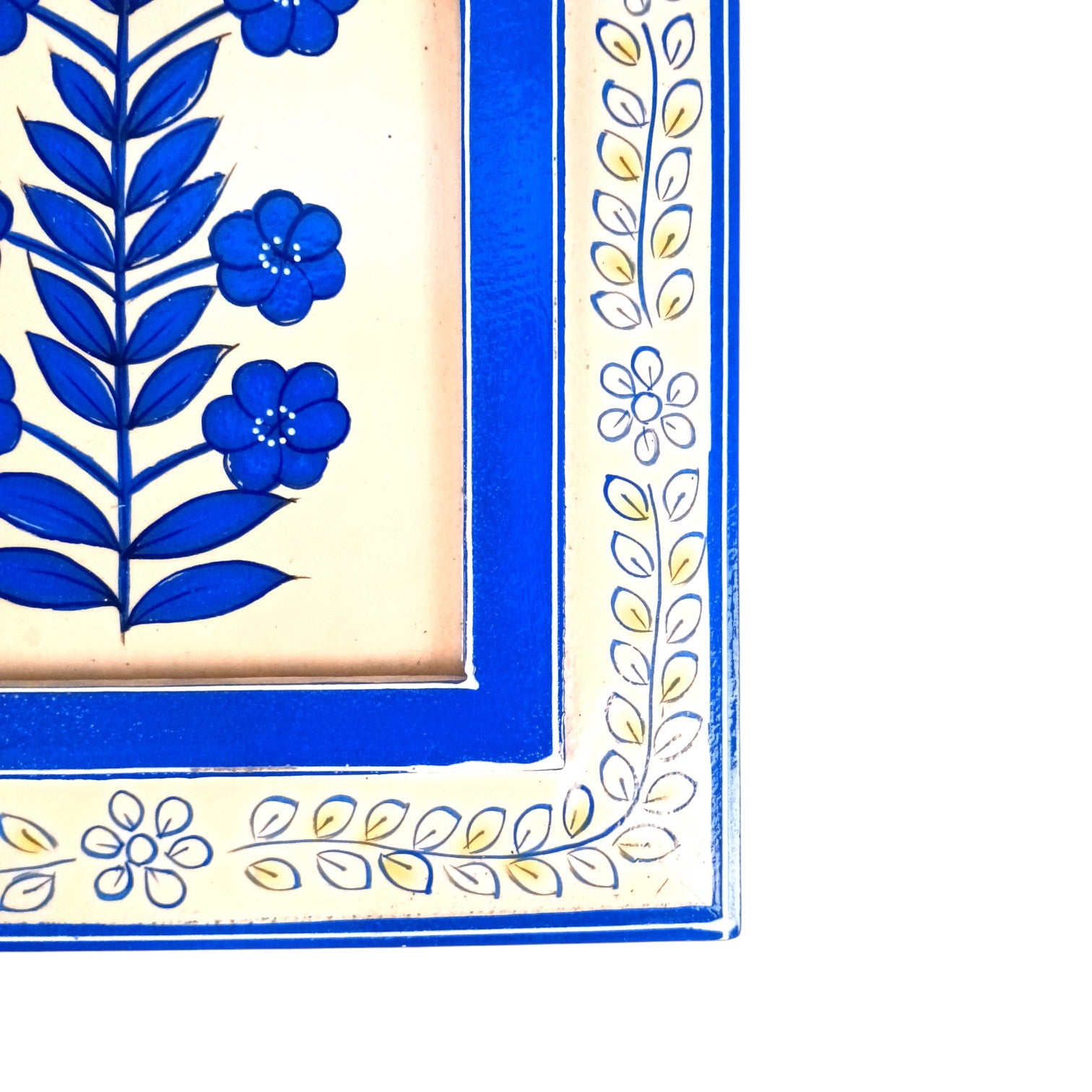 Handcrafted Wooden Painting Frame | Decorative Wall Hanging for Home & Living Room Decor | Rustic Wooden Art Frame - 12 Inch - Apkamart