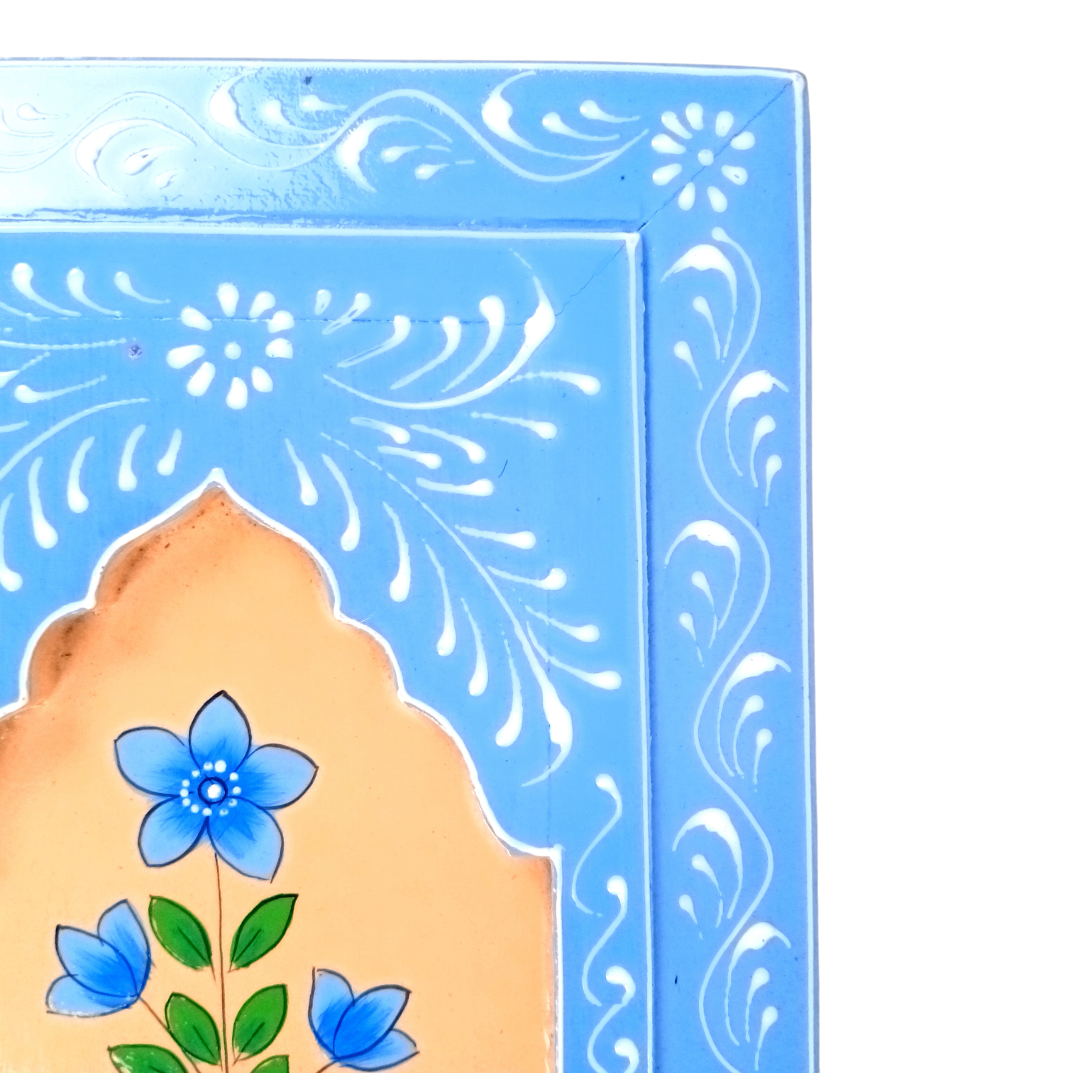 Handcrafted Wooden Frame | Decorative Painting Wall Hanging | Wooden Wall Decor for Home, Living Room| Traditional Handcrafted Home Decoration - 15 Inch (Pack Of 2) - Apkamart