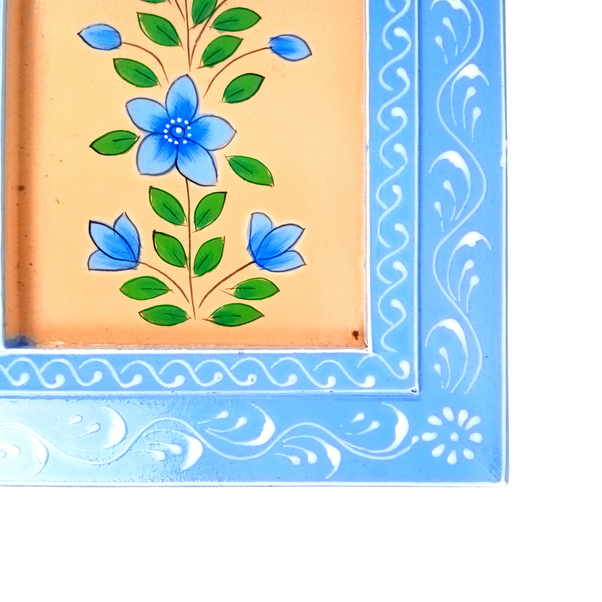 Handcrafted Wooden Frame | Decorative Painting Wall Hanging | Wooden Wall Decor for Home, Living Room| Traditional Handcrafted Home Decoration - 15 Inch (Pack Of 2) - Apkamart