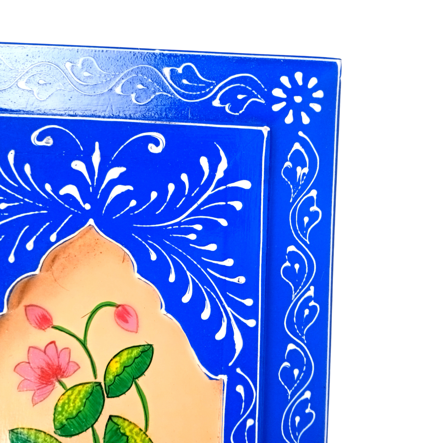 Handcrafted Wooden Painting Frame | Decorative Wall Hanging Home & Living Room Decor | Wooden Art Frame | Traditional Wall Art - 15 Inch (Pack Of 2) - Apkamart