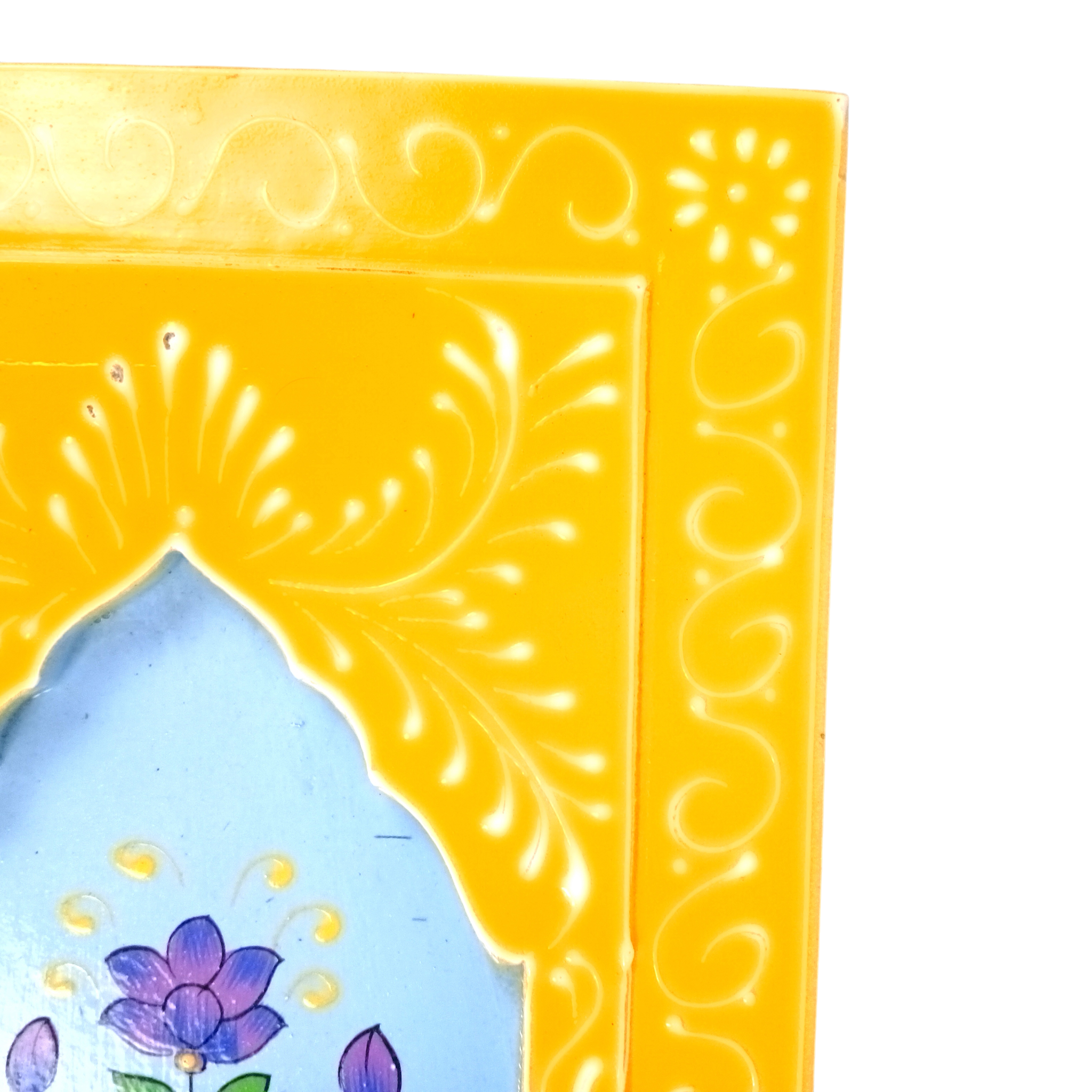 Handcrafted Wooden Painting Frame | Decorative Wall Hanging Photo Frame for Home & Living Room Décor | Wooden Art Frame | Traditional Wall Art - 15 Inch - Apkamart