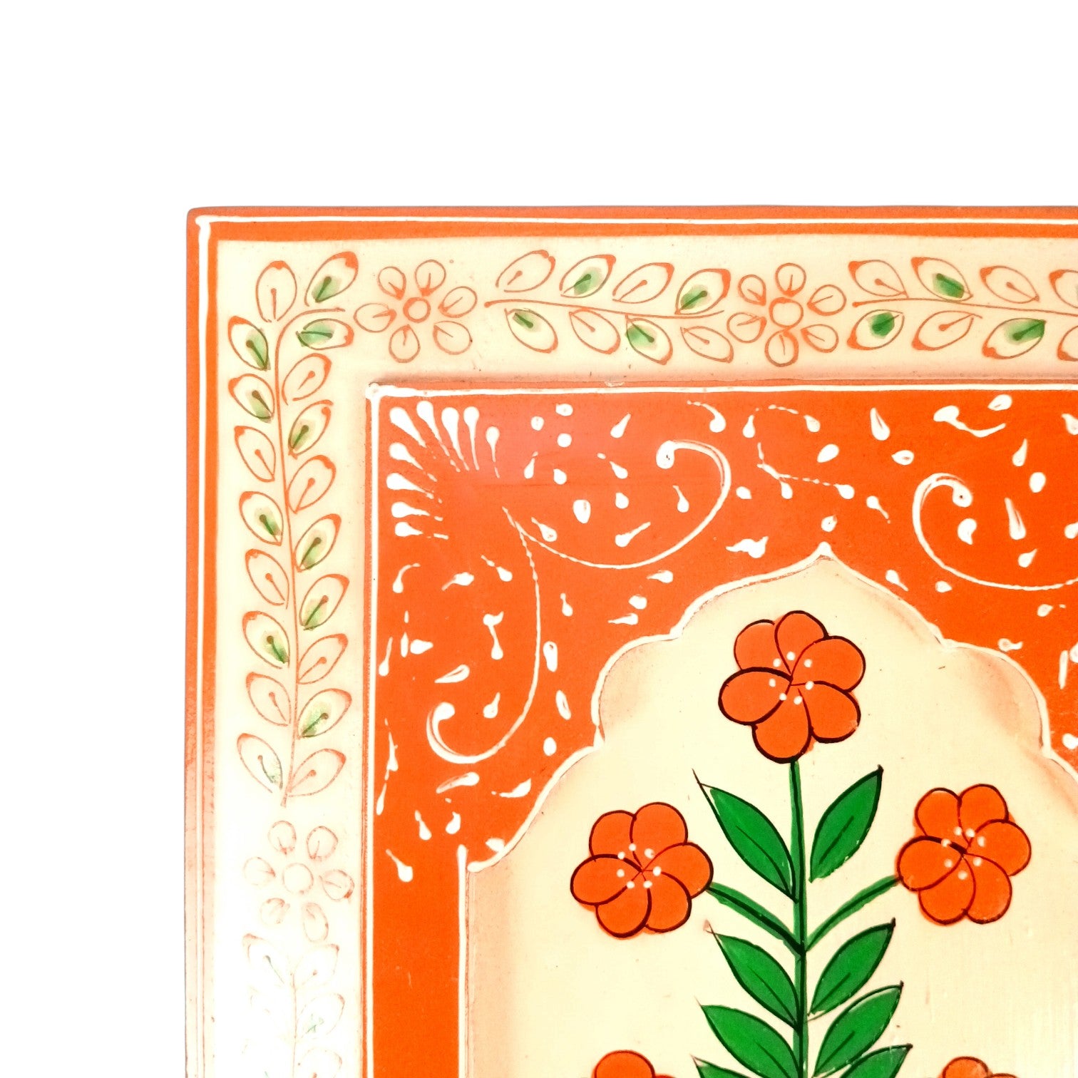 Handcrafted Wooden Painting Frame | Decorative Wall Hanging for Home & Living Room Decor | Wooden Art Frame | Traditional Wall Art - 12 Inch - Apkamart 