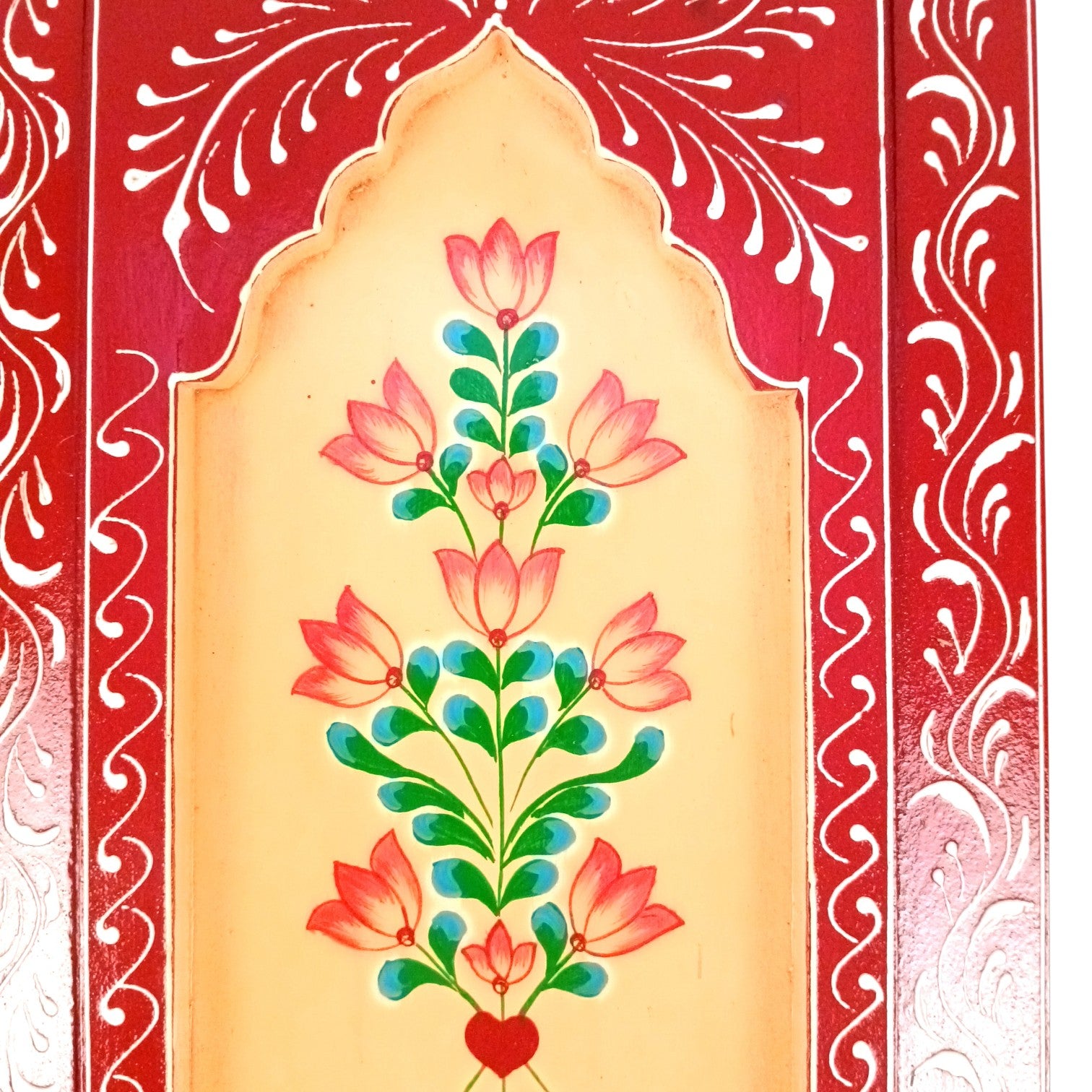 Handcrafted Wooden Painting Frame | Decorative Wall Hanging For Living Room Décor | Wooden Art Frame | Traditional Wall Art - 15 Inch (Pack Of 2) - Apkamart