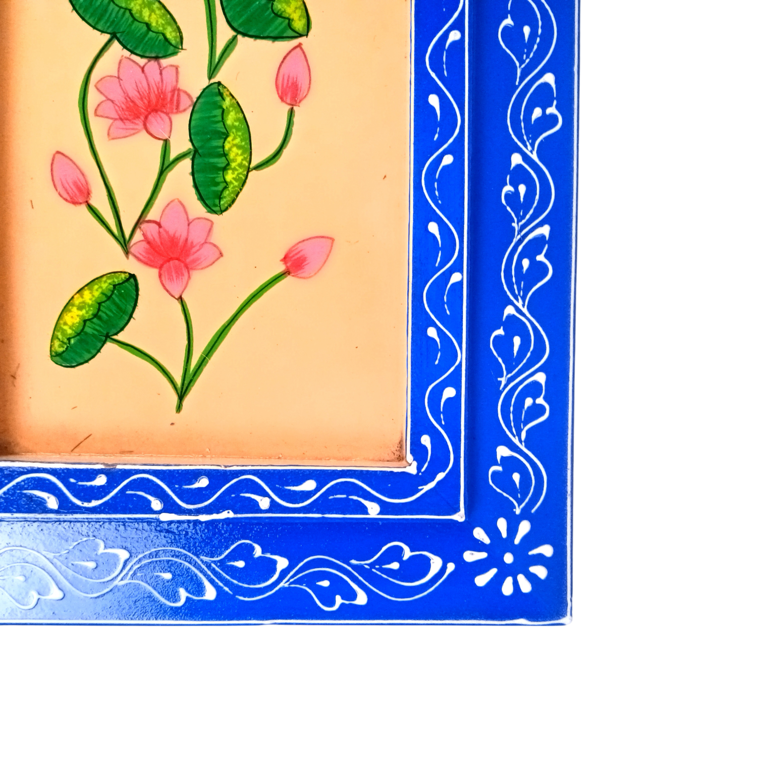 Handcrafted Wooden Painting Frame | Decorative Wall Hanging Home & Living Room Decor | Wooden Art Frame | Traditional Wall Art - 15 Inch (Pack Of 2) - Apkamart