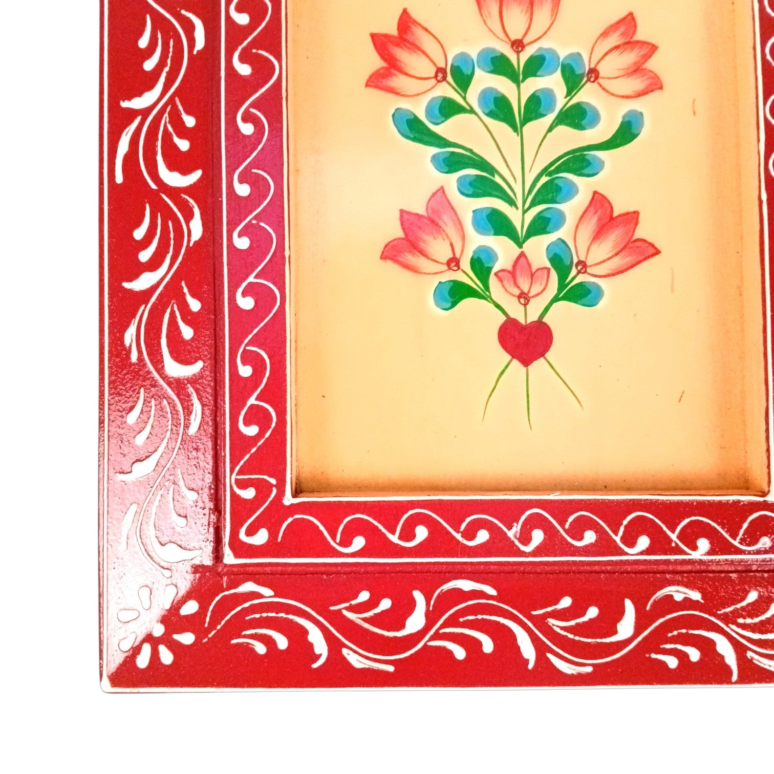 Handcrafted Wooden Painting Frame | Decorative Wall Hanging For Living Room Décor | Wooden Art Frame | Traditional Wall Art - 15 Inch (Pack Of 2) - Apkamart