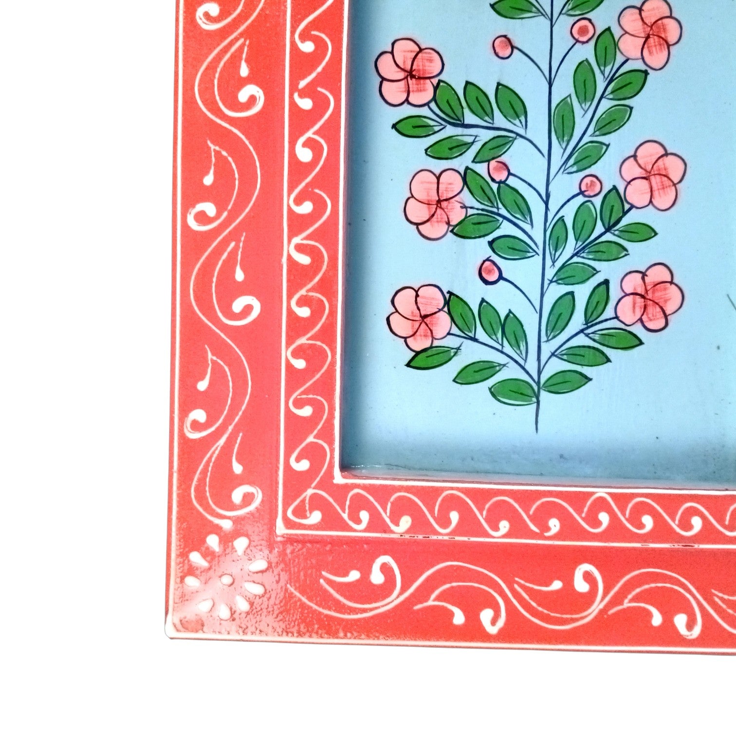 Handcrafted Wooden Painting Frame | Decorative Wall Hanging Photo Frame for Home & Living Room Decor | Wooden Art Frame | Traditional Wall Art - 15 Inch (pack Of 2) - Apkamart