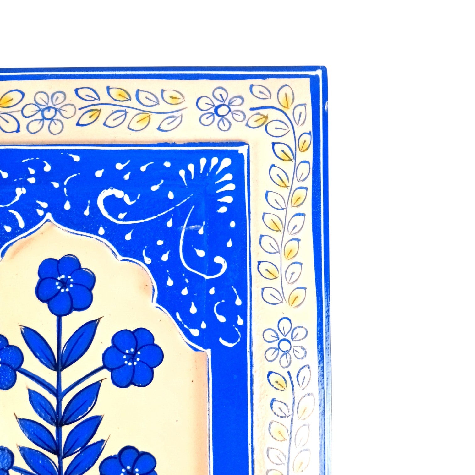 Handcrafted Wooden Painting Frame | Decorative Wall Hanging for Home & Living Room Decor | Rustic Wooden Art Frame - 12 Inch - Apkamart