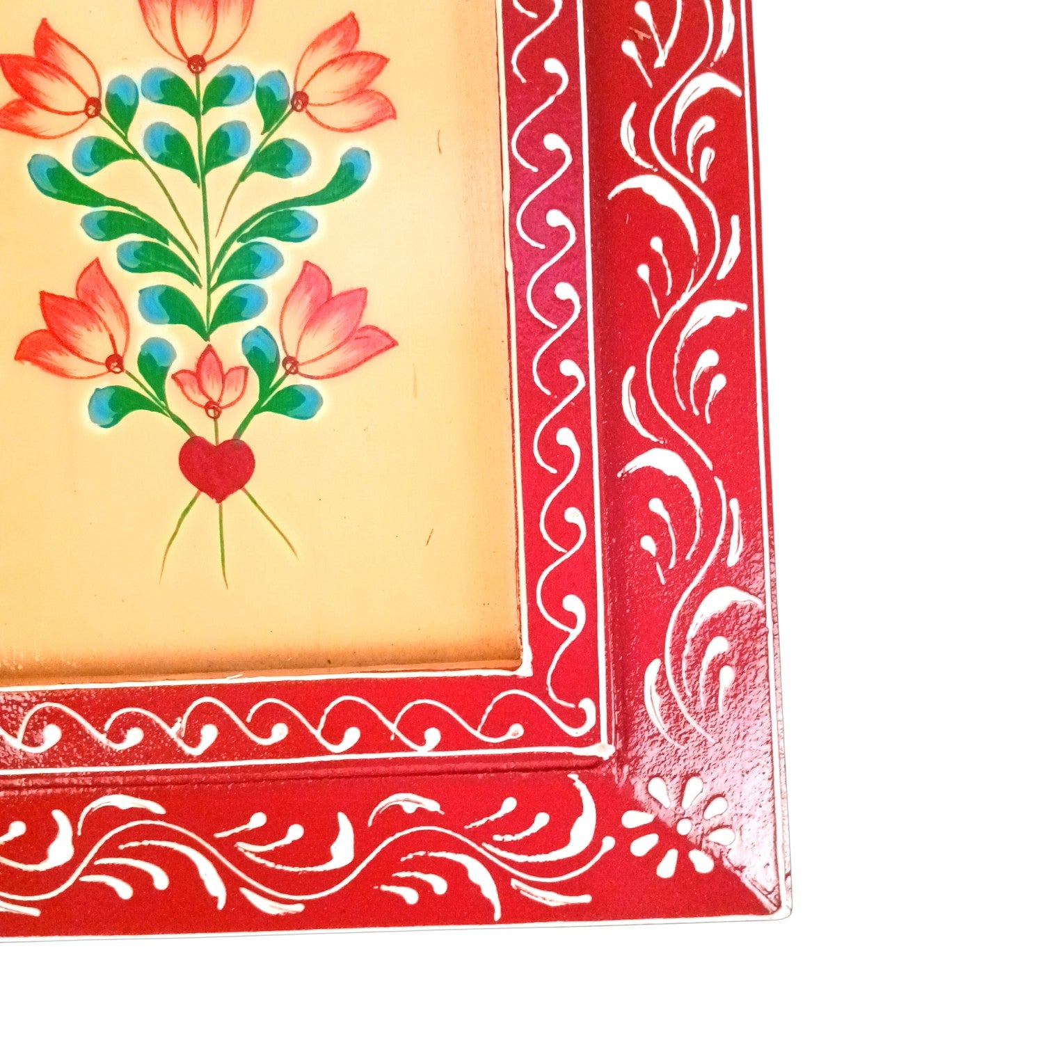 Handcrafted Wooden Painting Frame | Decorative Wall Hanging For Living Room Décor | Wooden Art Frame | Traditional Wall Art - 15 Inch (Pack Of 2) - Apkamart