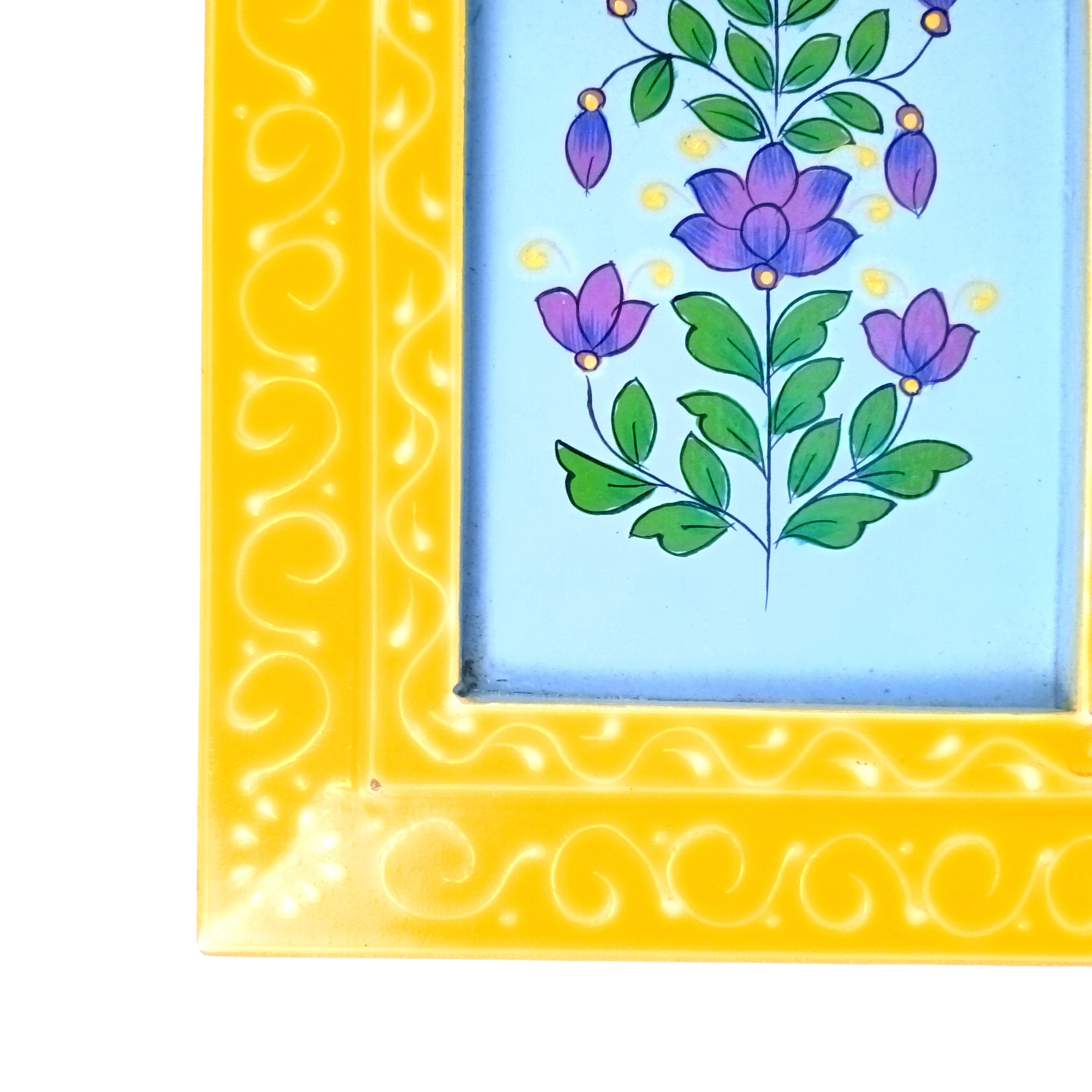 Handcrafted Wooden Painting Frame | Decorative Wall Hanging Photo Frame for Home & Living Room Décor | Wooden Art Frame | Traditional Wall Art - 15 Inch - Apkamart