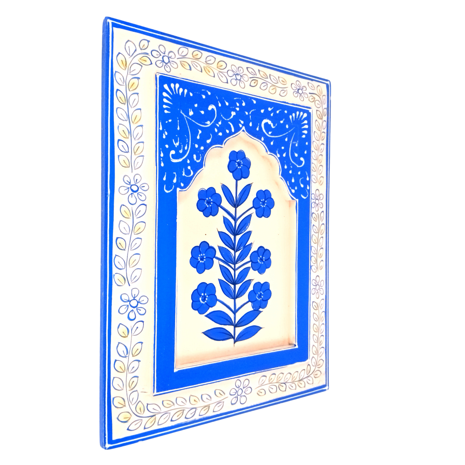 Handcrafted Wooden Painting Frame | Decorative Wall Hanging for Home & Living Room Decor | Rustic Wooden Art Frame - 12 Inch (Pack Of 2)