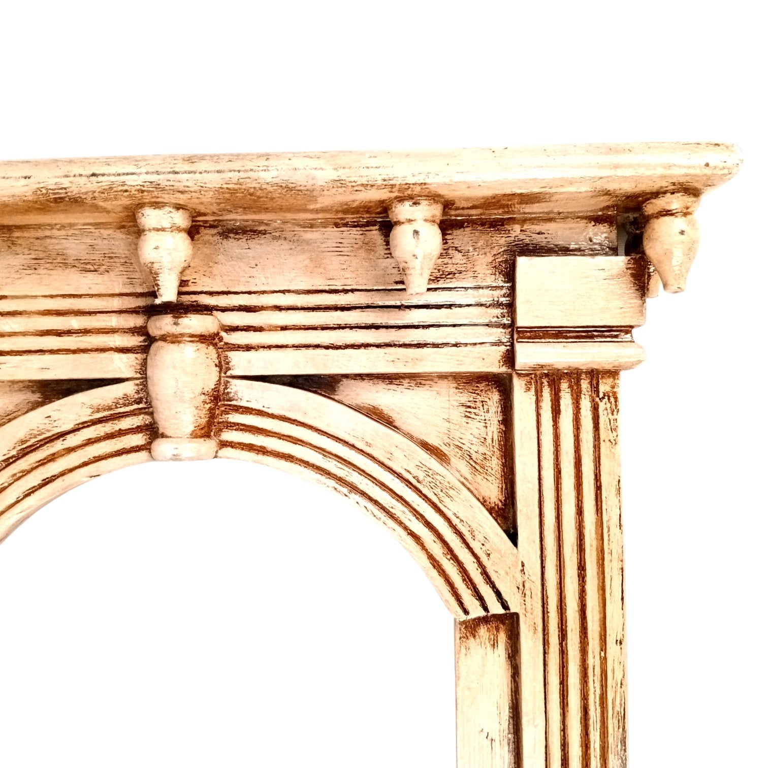 Wooden Jharokha Wall Hanging – Decorative Window Frame for Home, Living Room, Entrance & Wall Decor - 17 Inch - Apkamart