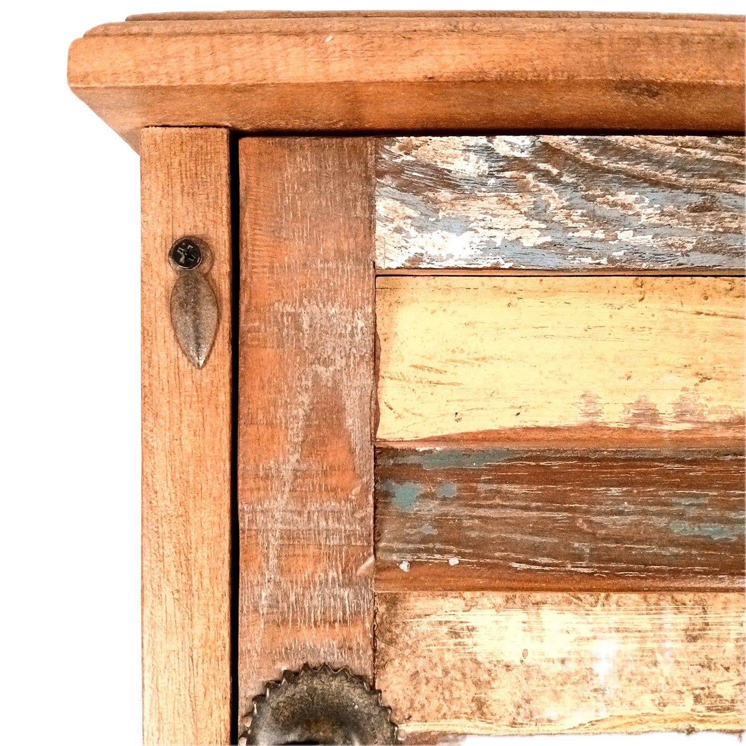 Key Holder Box Wall Hanging | Wooden Cabinet Key Hook Stand With Rustic Finish | Keys Organizer - For Home, Entrance, Office Decor & Gifts - 15 Inch (8 Hooks) - Apkamart