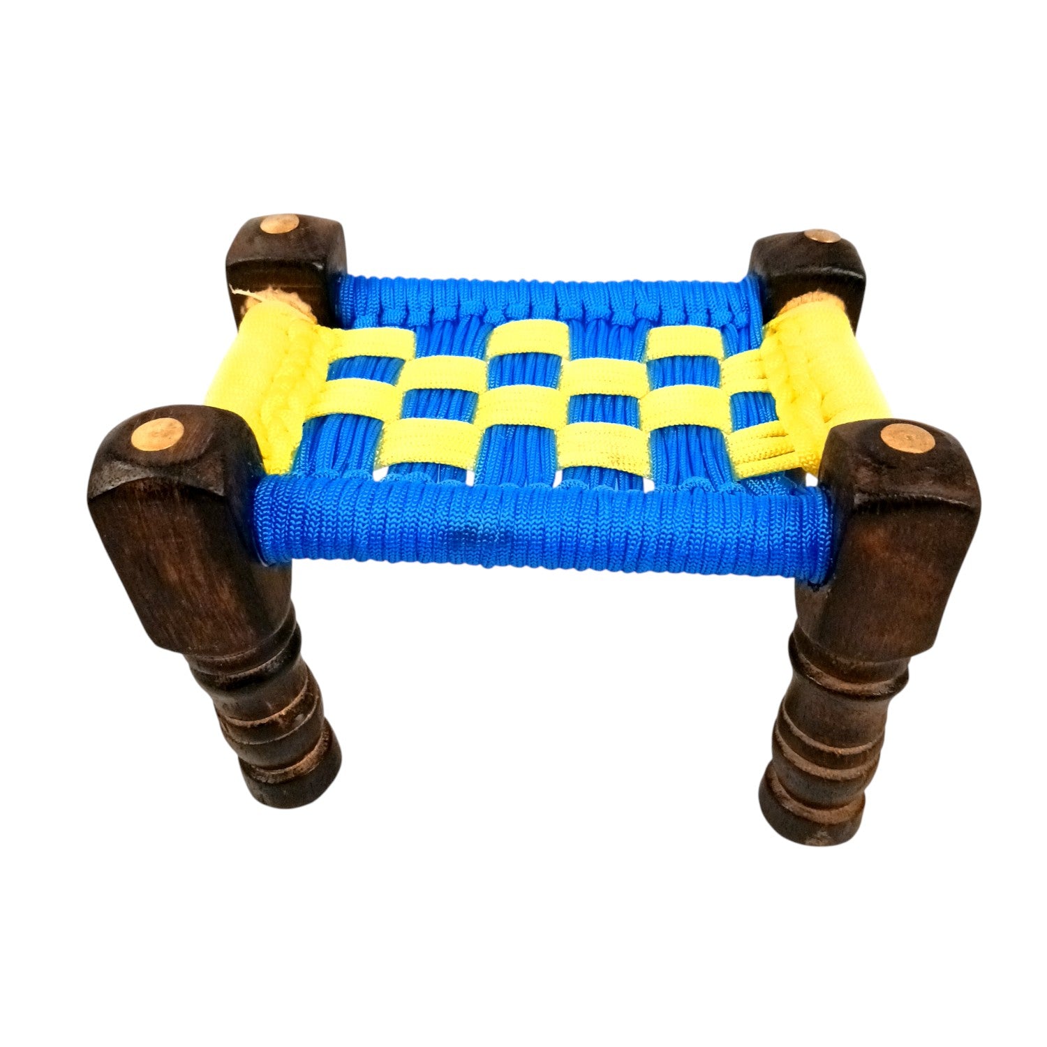 Charpai Khaat Bed Miniature | Wood & Jute Small Chaarpai Khat Cot - for Ladoo Gopal Ji, Home Decor, For keeping God Showpieces | Kids Toys Gift - 10 Inch (Pack of 3) - Apkamart