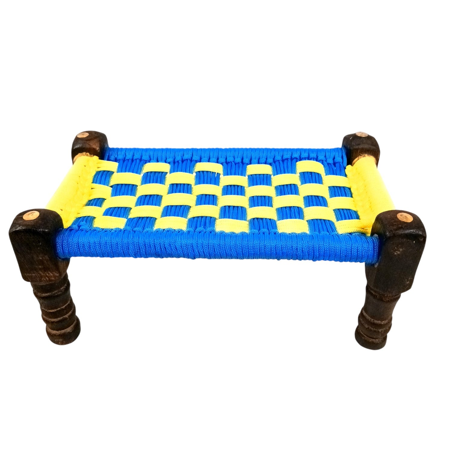 Charpai Khaat Bed Miniature | Wood & Jute Small Chaarpai Khat Cot - for Ladoo Gopal Ji, Home Decor, For keeping God Showpieces | Kids Toys Gift - 10 Inch (Pack of 3) - Apkamart
