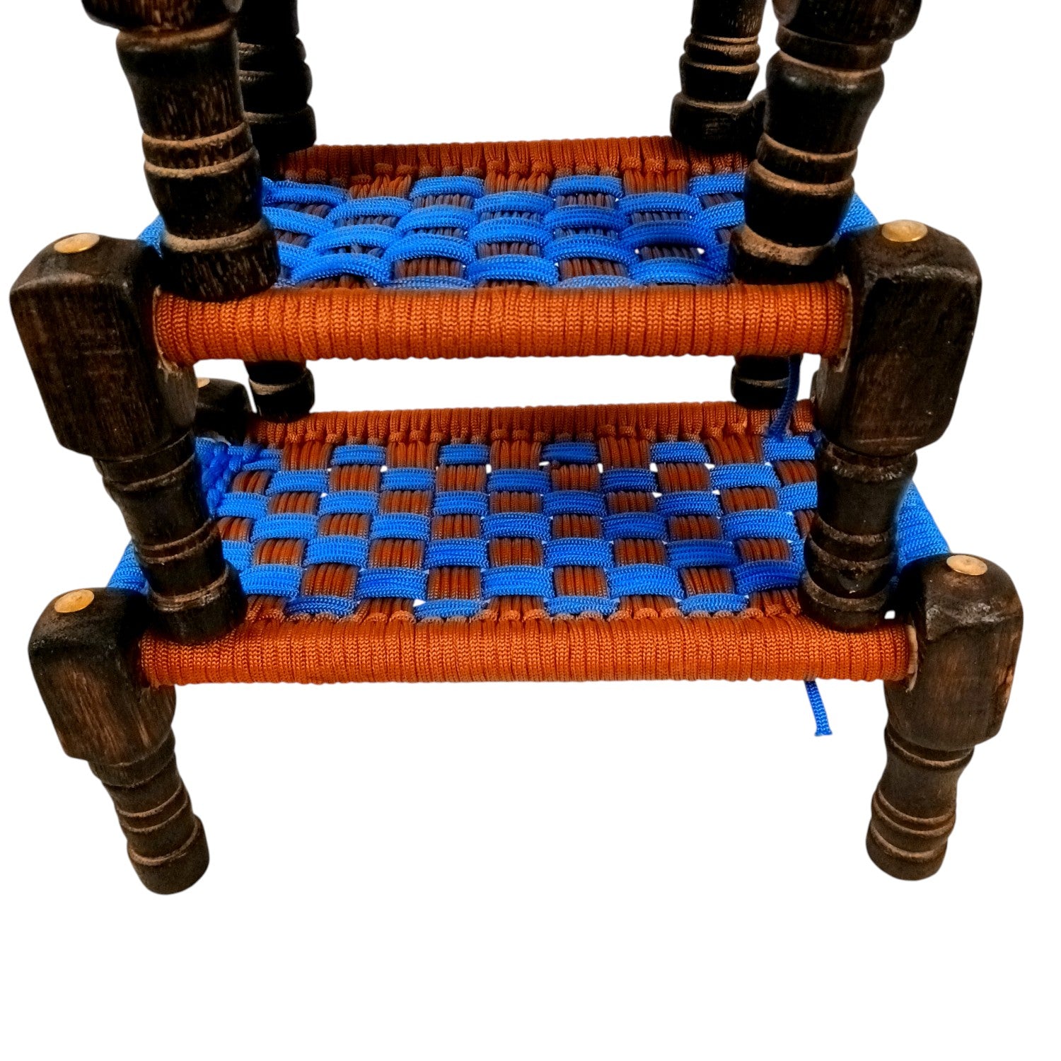 Charpai Khaat Bed Miniature | Wood & Jute Small Chaarpai Khat Cot - for Ladoo Gopal Ji, Home Decor, For keeping God Showpiece | Kids Toys Gift - 10 Inch (Pack of 3) - Apkamart