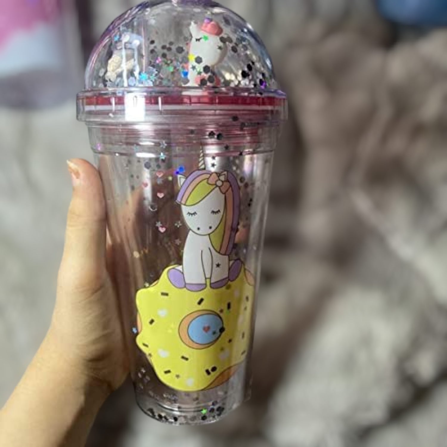 Sipper Bottler with Straw - Unicorn Design | Kid's Cup / Tumbler with Lid | Water Bottle | Fruit Juice Mug for Kids - For Kids Birthday Gift & Return Gift Success - Apkamart #Style_pack of 2