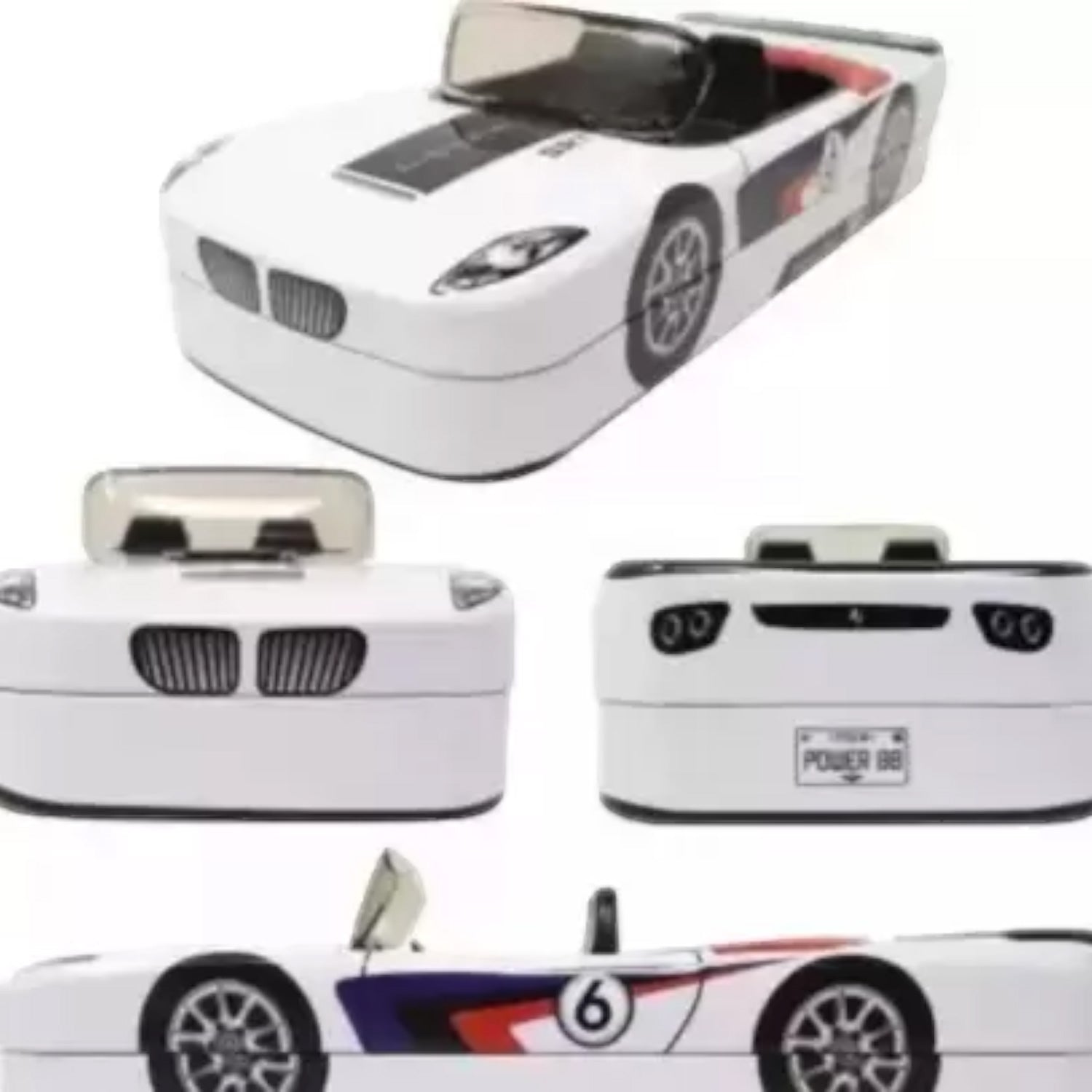 Pencil Box | Pen Pencil Case - Racing Car Design With Wheels - for Kids School Supplies & Birthday Return Gifts - Apkamart #style_pack of 1