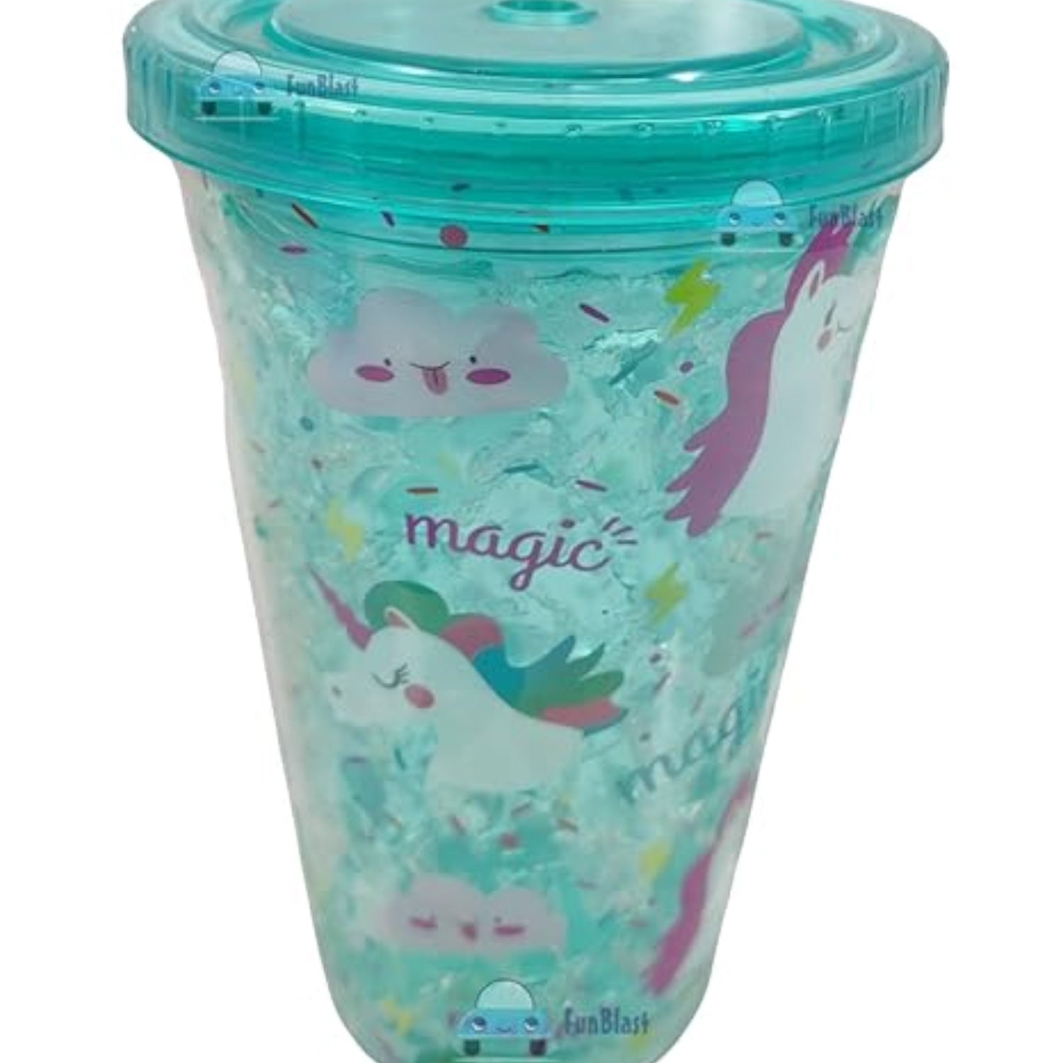 Multicolor Unicorn Magic Sipper Bottler with Straw - For Kids Birthday Gift & Return Gift