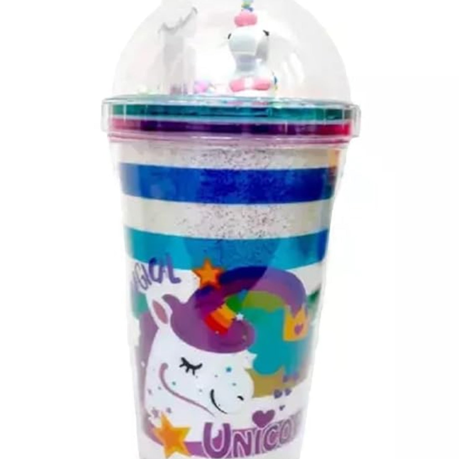 Sipper Bottle with Straw - Unicorn Design | Water Bottle | Juice Mug for Kids - For Kids Birthday Gift & Return Gift - Apkamart #style_pack of 2
