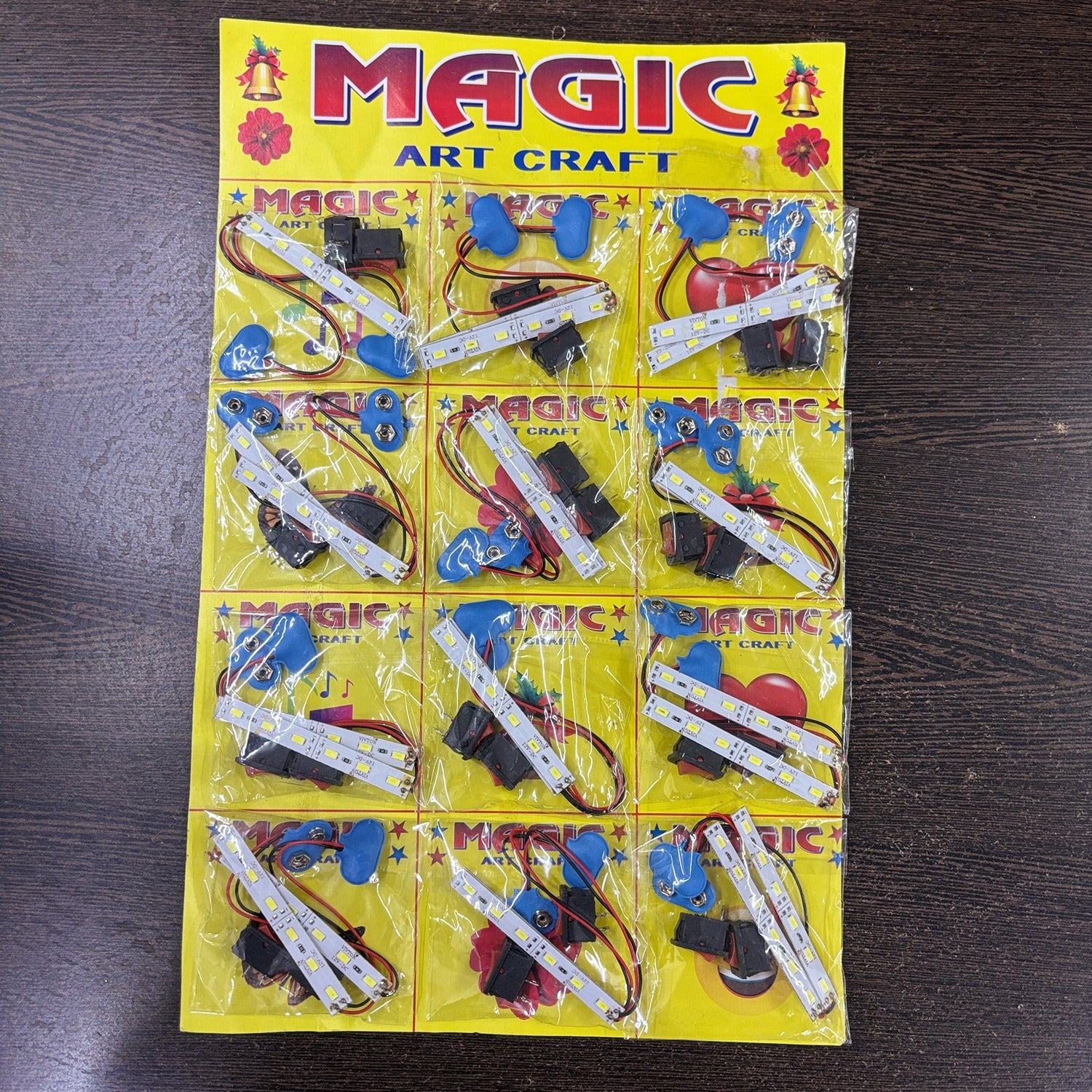 LED Light Connector for Kids Art & Craft | DIY LED Connecting Lights for School Projects, Science Experiments, STEM Learning & Creative Decoration - (Pack Of 12) - Apkamart