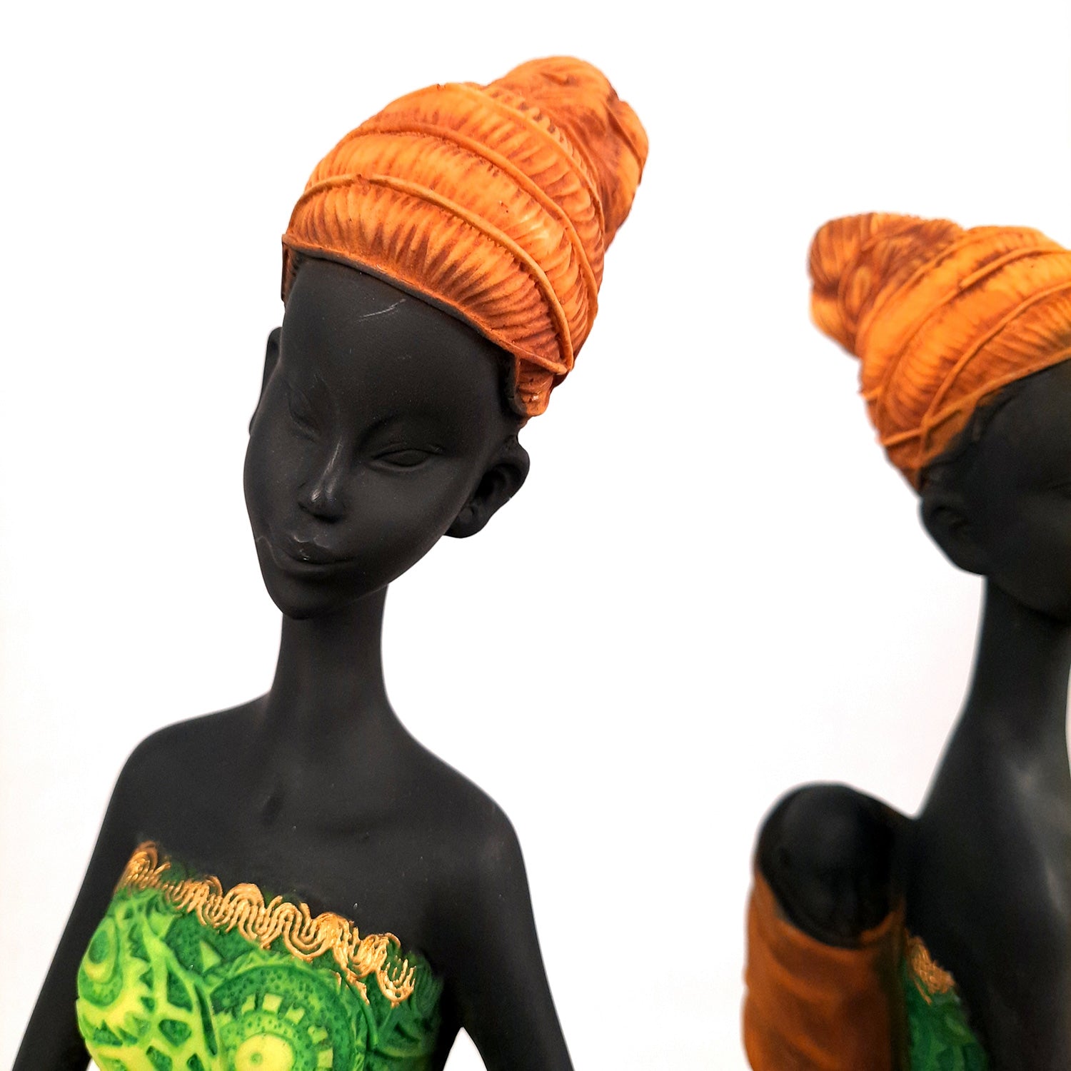 African Women Figurines | Tribal Ladies Sitting with Baby Showpiece - for Home Decor, Table, Living Room & Gift - 15 Inch -apkamart #Style_Design 1