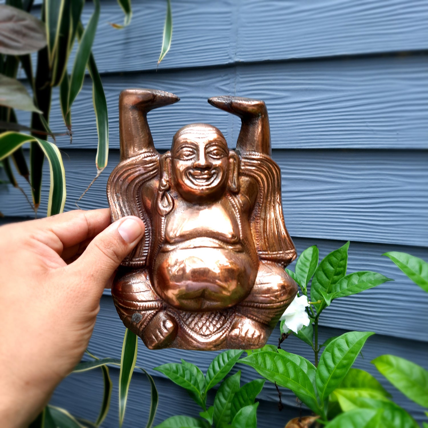 Laughing Buddha Showpiece For Good Luck | Laughing Buddha for Happiness, Positivity, Home Decor & Gift - 7 inch