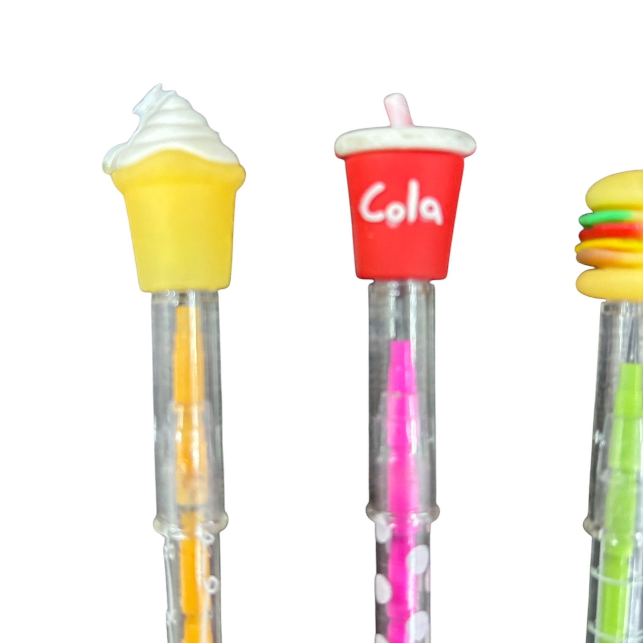 Lead Pencil for Kids | Multicolor Burger, Ice Cream Cold Drink Design | Drawing, Sketching & Return Gifts-Pack of 2 - Apkamart #Style_Pack Of 3