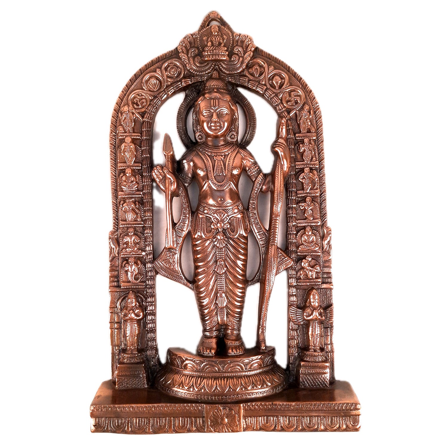 Lord Ram Wall Hanging Statue Big | Shree Ram Lalla Ayodhya Mandir Wall Decor - for Big Walls, Pooja, Home, Temple, Decor & Gift - apkamart