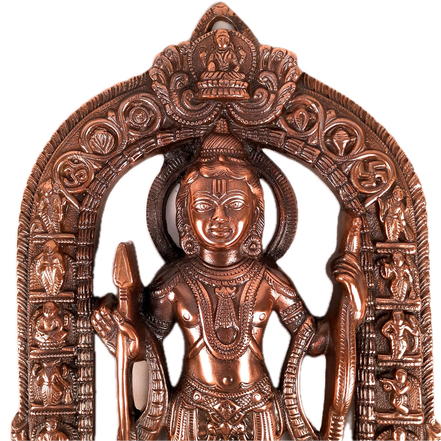 Lord Ram Wall Hanging Statue Big | Shree Ram Lalla Ayodhya Mandir Wall Decor - for Big Walls, Pooja, Home, Temple, Decor & Gift - apkamart