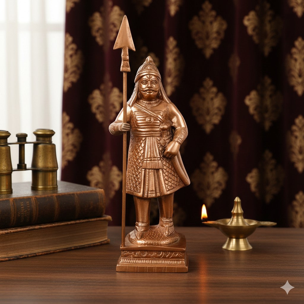 Maharana Pratap Statue | Historical Human Figurine Showpiece for Living Room & Home Decor | Warrior Idol for Office & Gift - 15 Inch - Apkamart