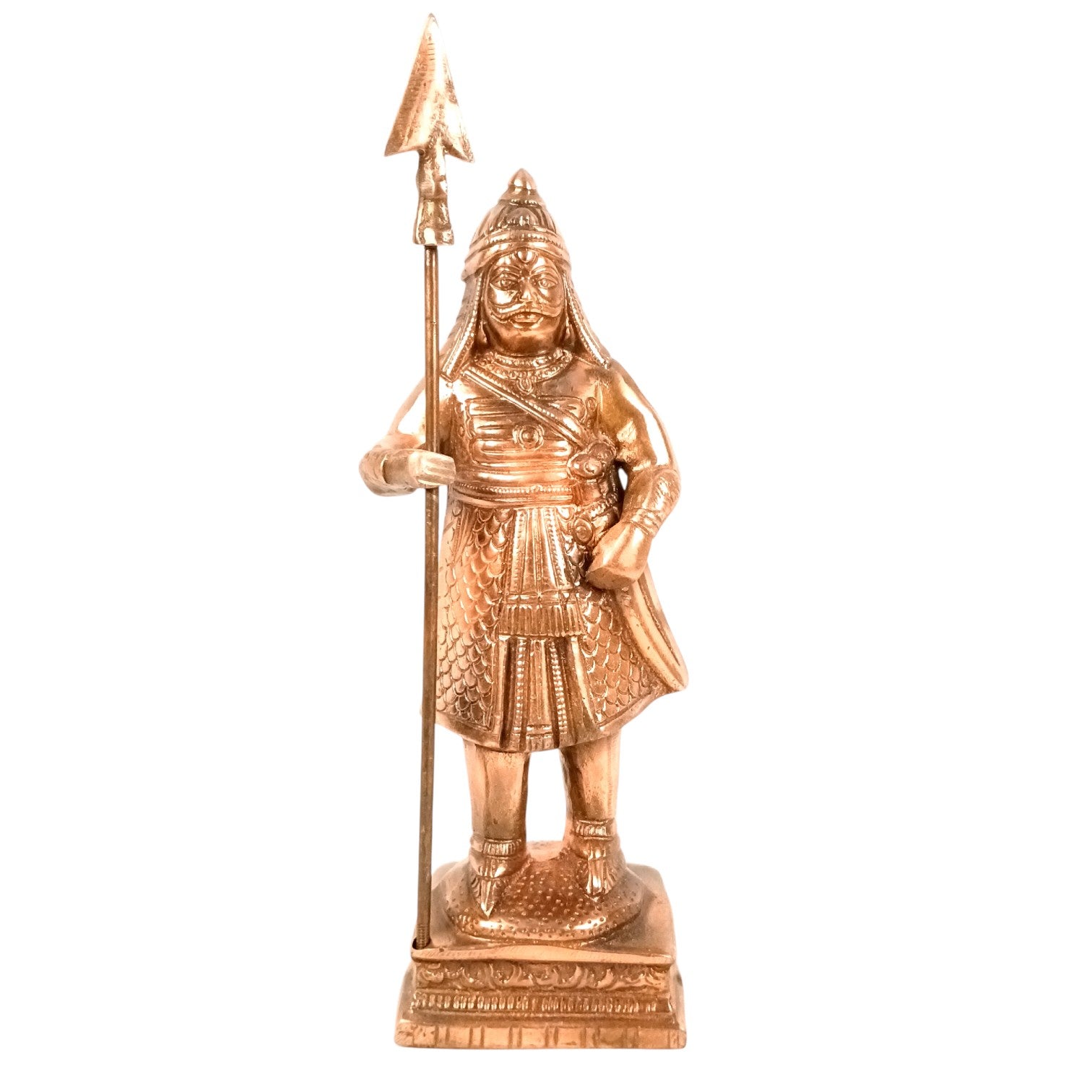 Maharana Pratap Standing Statue Idol | Warrior Showpiece with Sword & Weapon for Home & Office Decor | Alloy Historical Figurine - 12 Inch - Apkamart