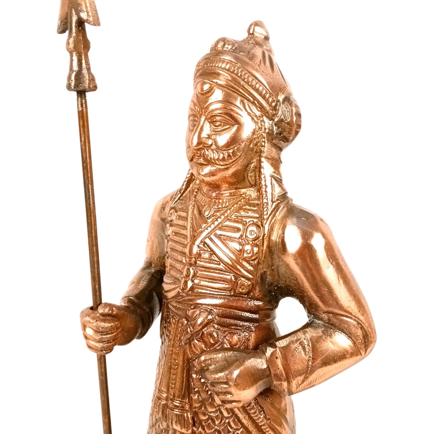 Maharana Pratap Statue | Historical Human Figurine Showpiece for Living Room & Home Decor | Warrior Idol for Office & Gift - 15 Inch - Apkamart